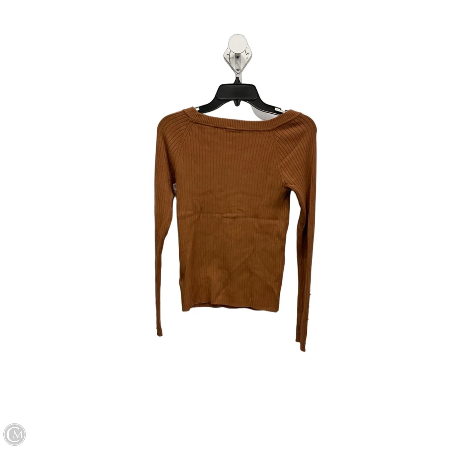 Top Long Sleeve By Express In Brown, Size: M