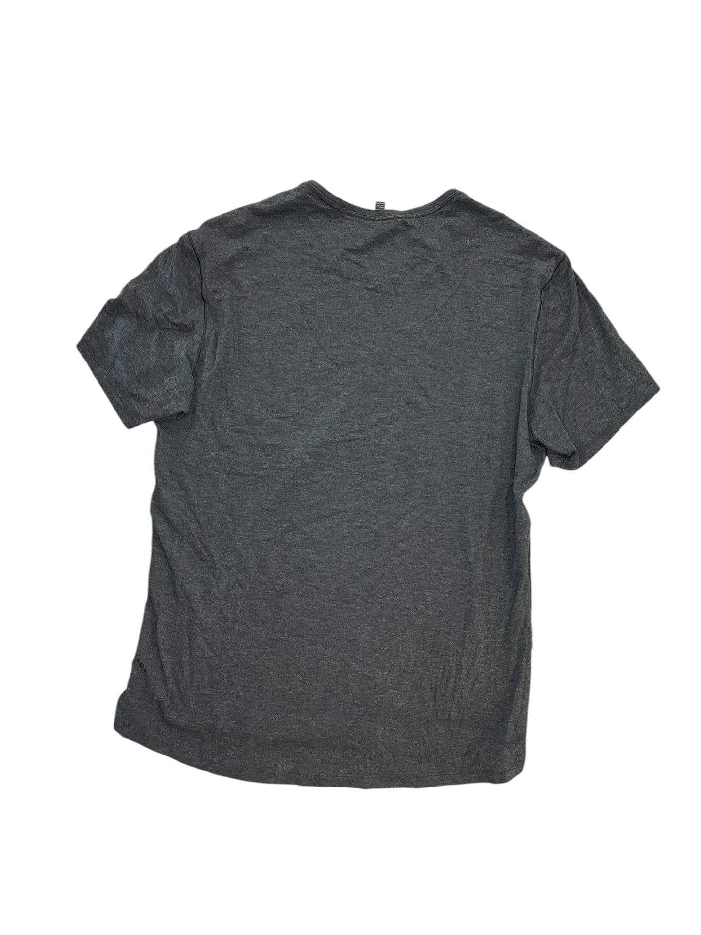 Athletic Top Ss By Lululemon In Grey, Size:Xl