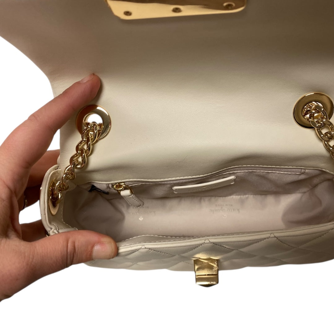 Handbag Designer By Kate Spade In Cream, Size:Medium