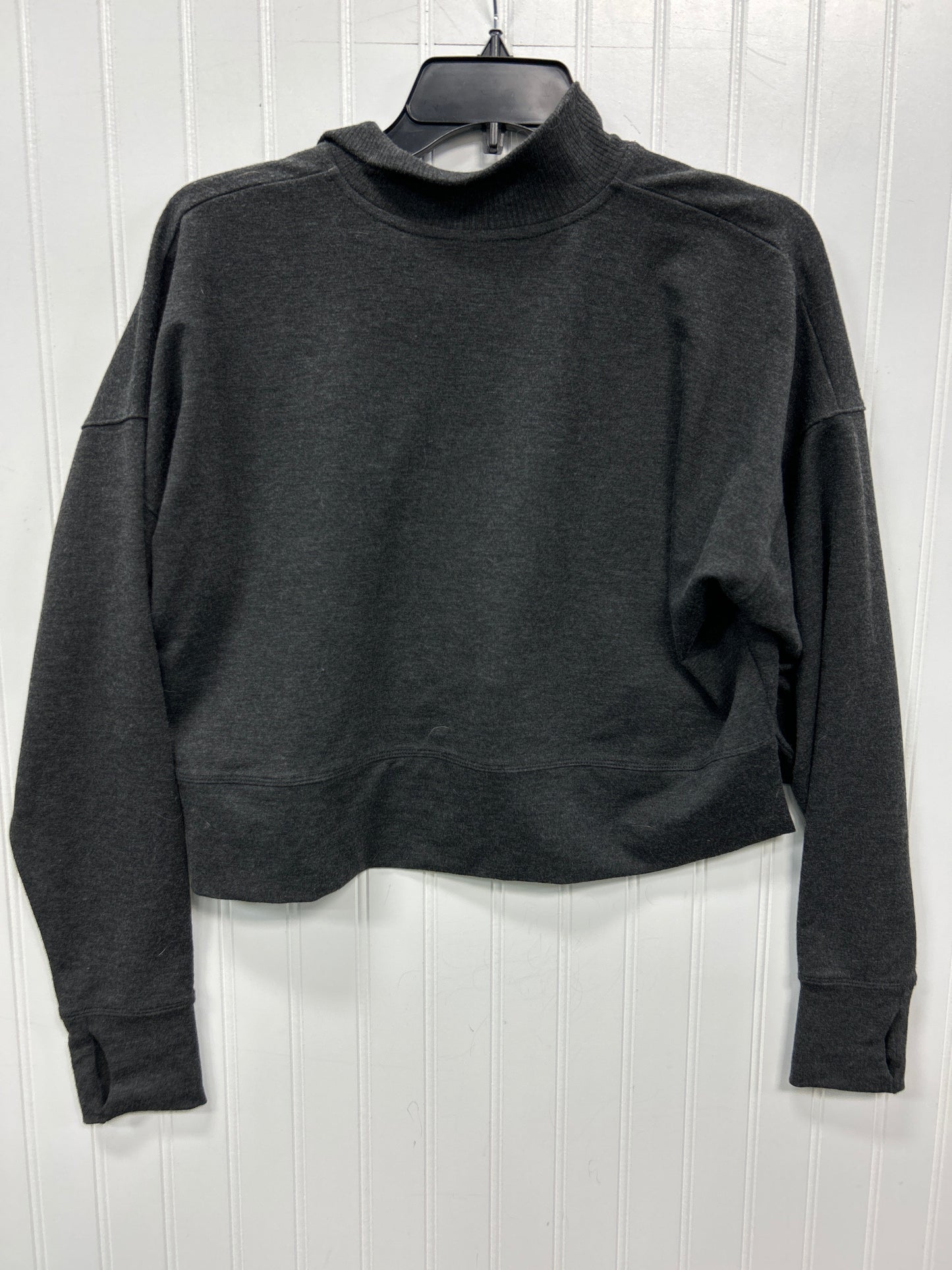 Athletic Top Ls Collar By Ideology In Grey, Size:S