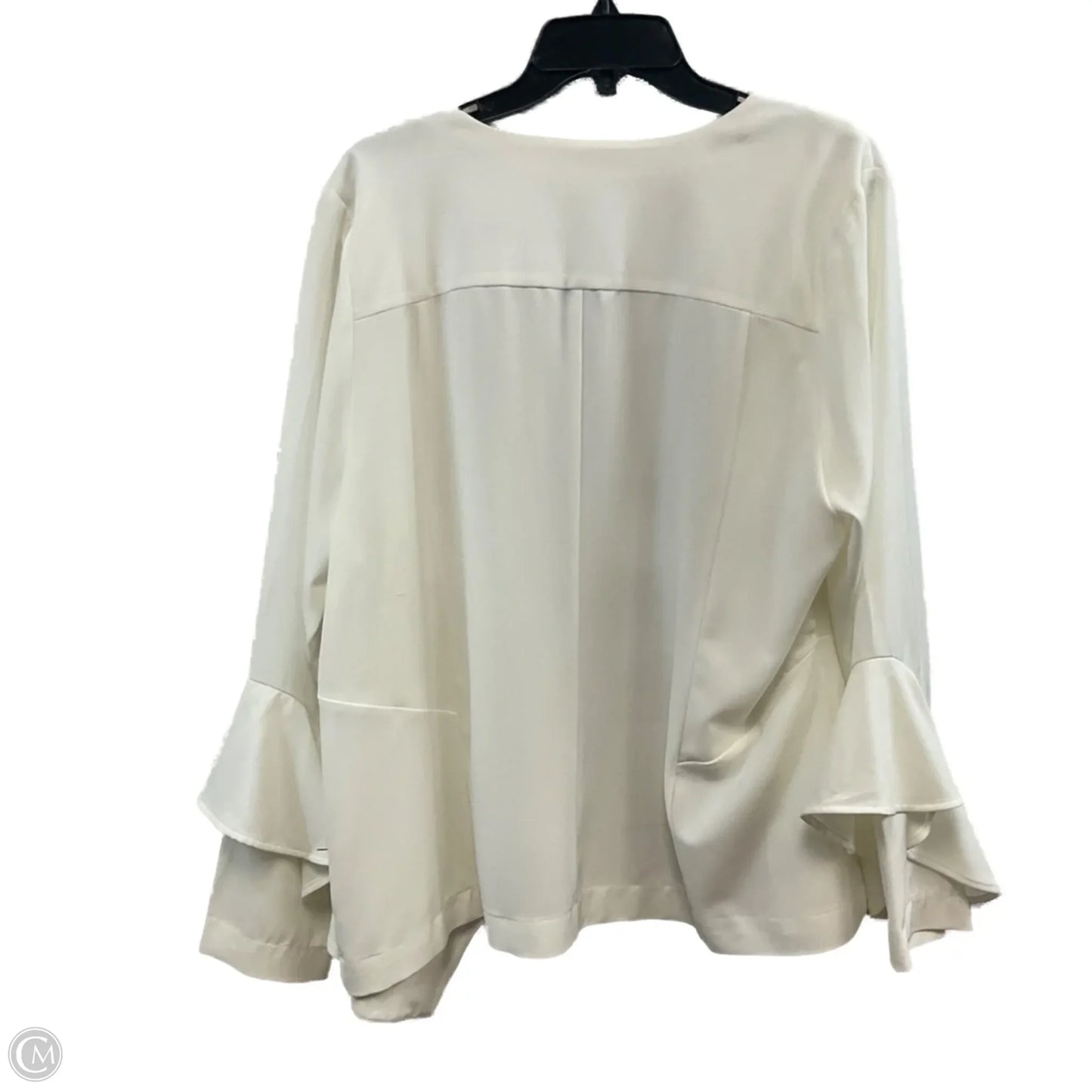 Cardigan By Boutique + In White, Size: 1x