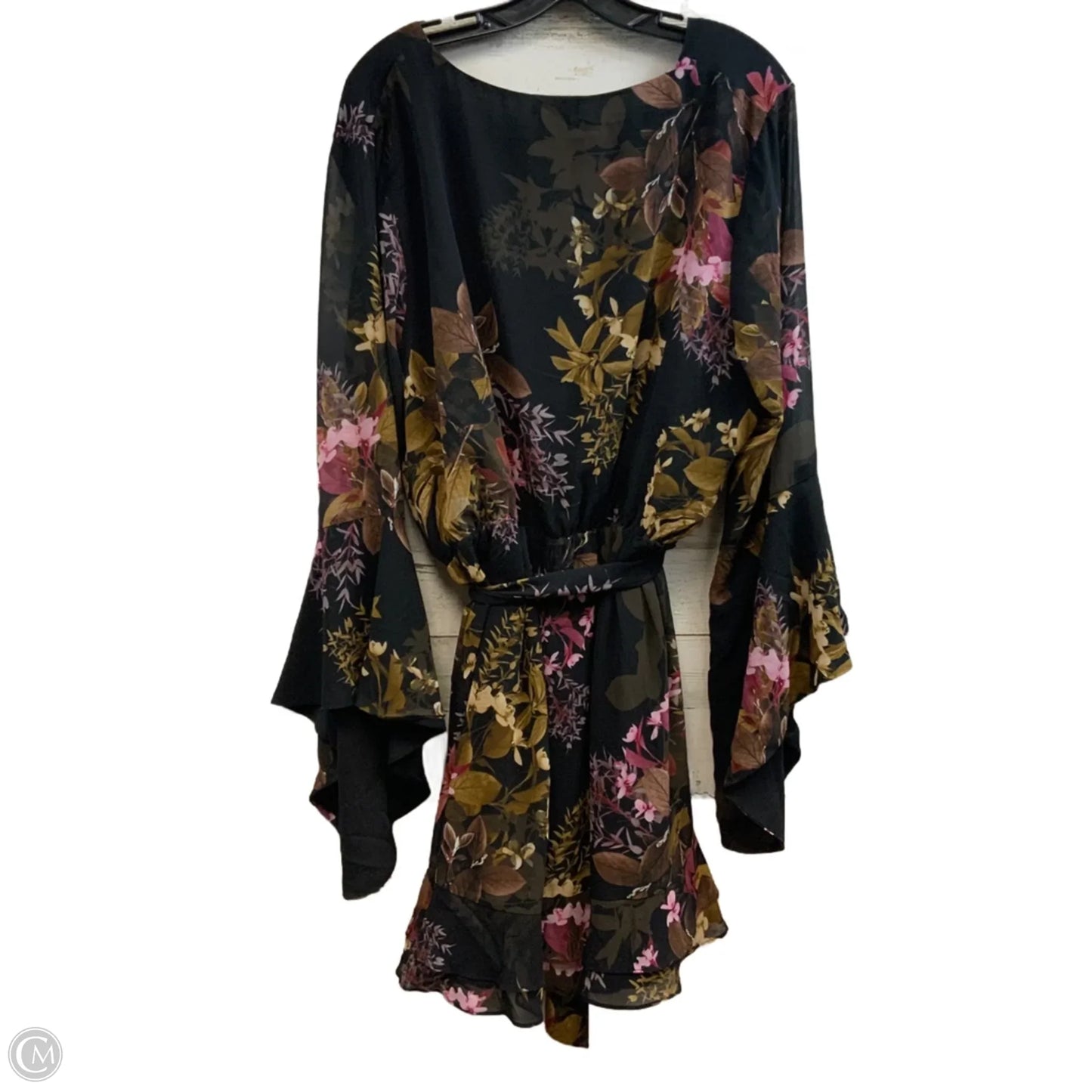 Dress Casual Short By City Chic In Black & Pink, Size: L