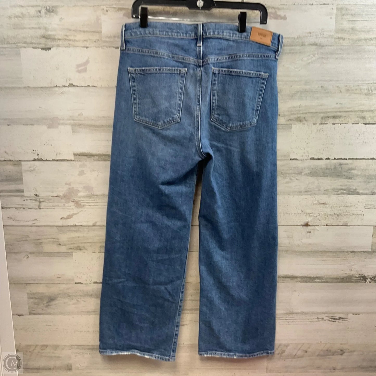 Jeans Wide Leg By Edwin In Blue Denim, Size: 14