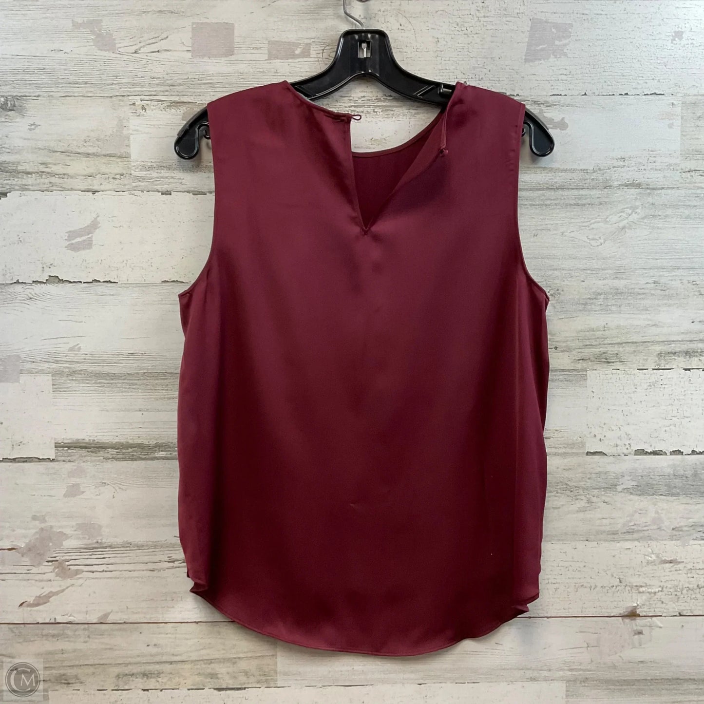 Top Sleeveless By Banana Republic In Maroon, Size: S