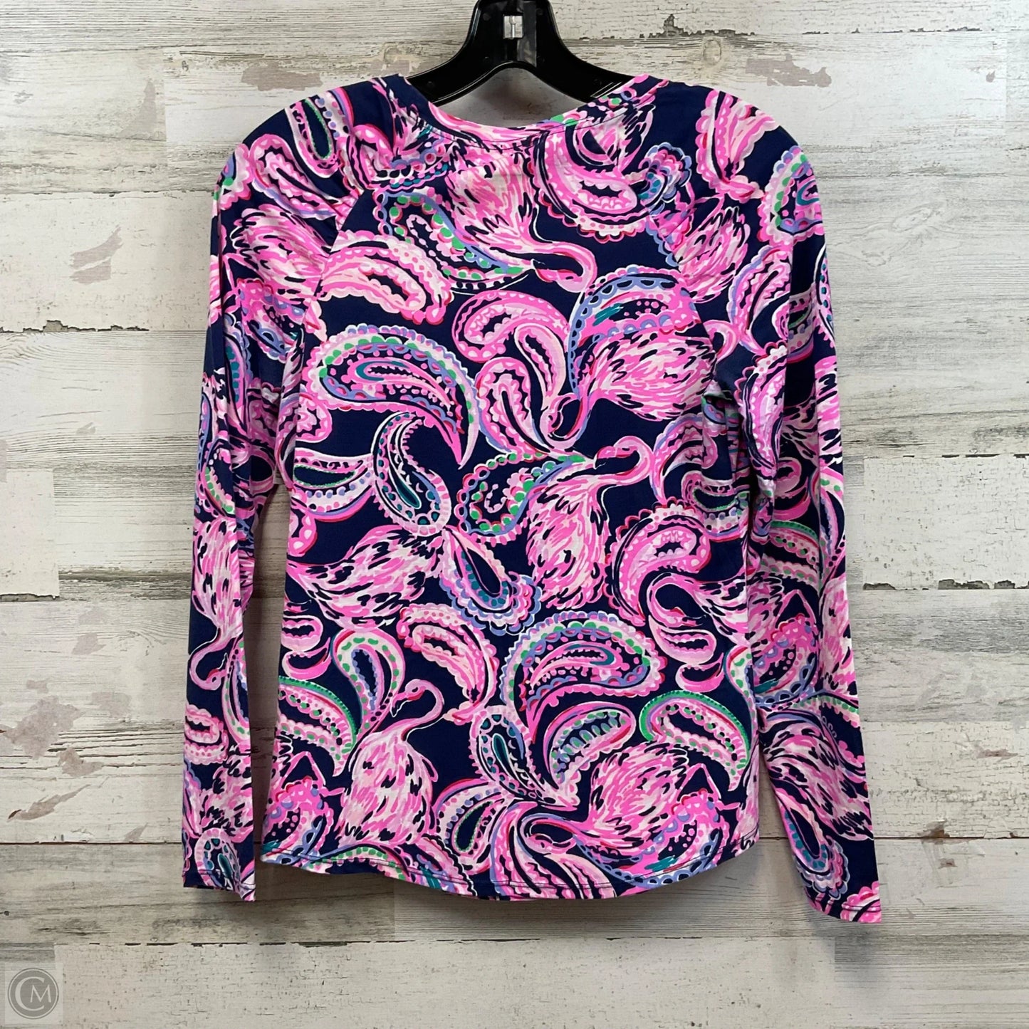 Top Long Sleeve By Lilly Pulitzer In Blue & Pink, Size: Xs