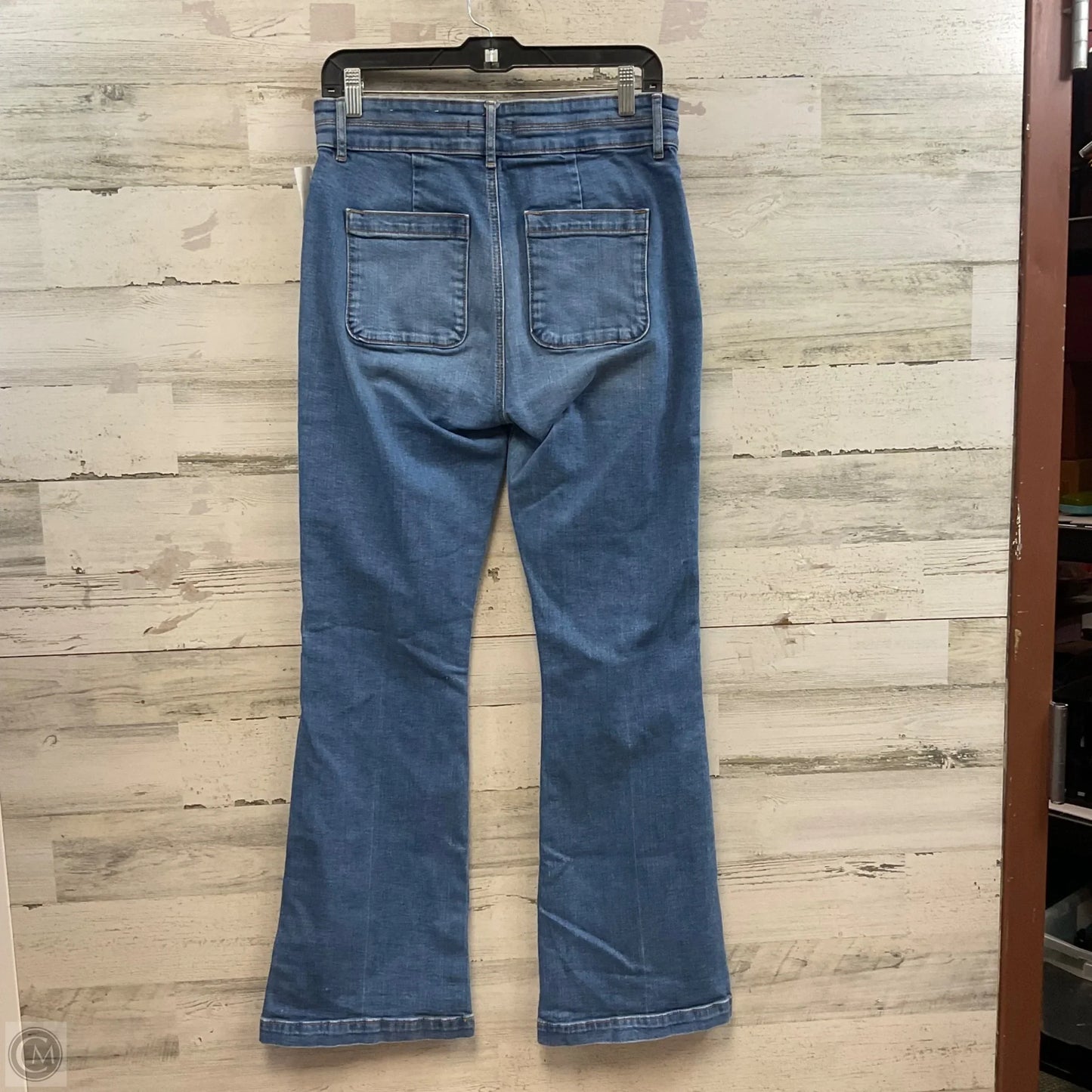 Jeans Flared By Loft In Blue Denim, Size: 6