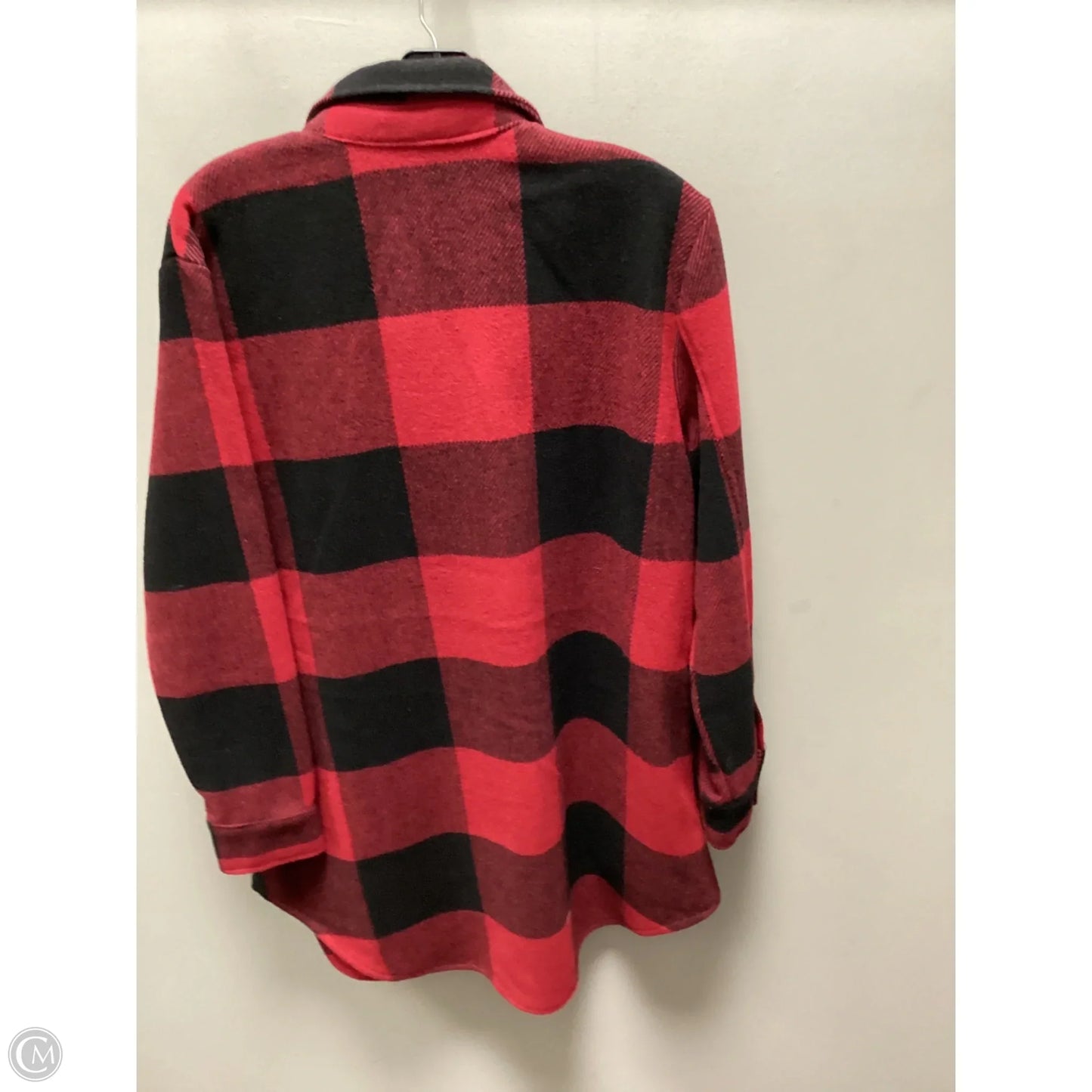 Jacket Shirt By Bb Dakota In Red, Size: M