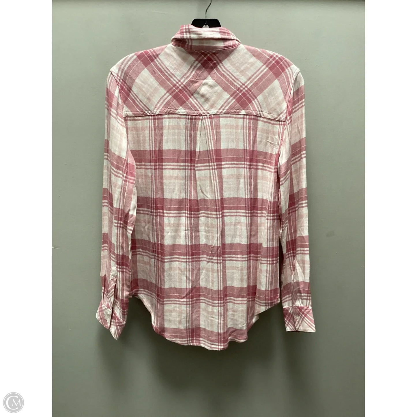Blouse Long Sleeve By Rails In Pink, Size: Xs