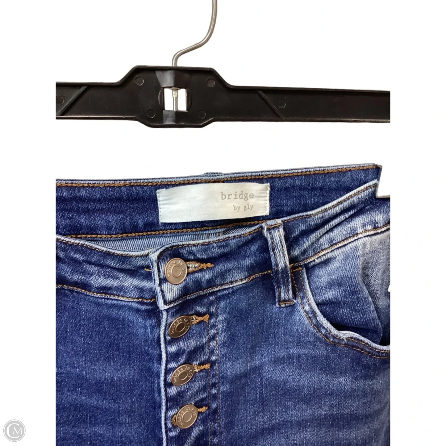 Jeans Flared By Bridge by Gly In Blue Denim, Size: 10