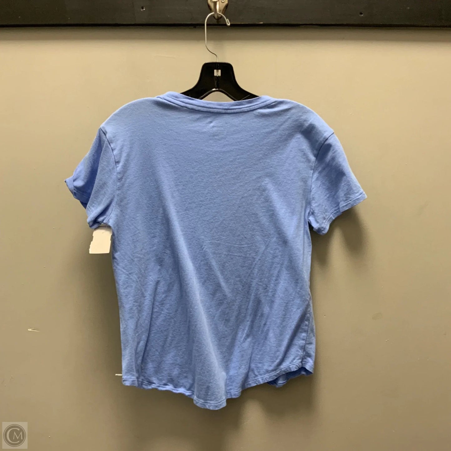 Athletic Top Short Sleeve By Reebok In Blue, Size: S