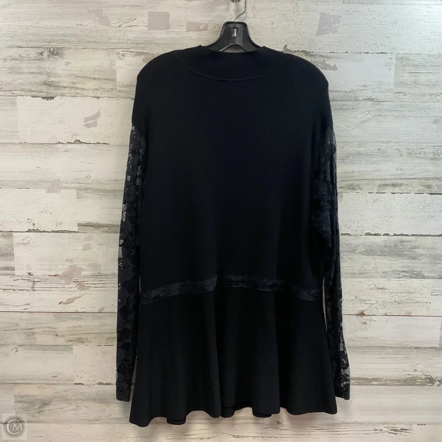 Tunic Long Sleeve By Inc In Black, Size: 2x