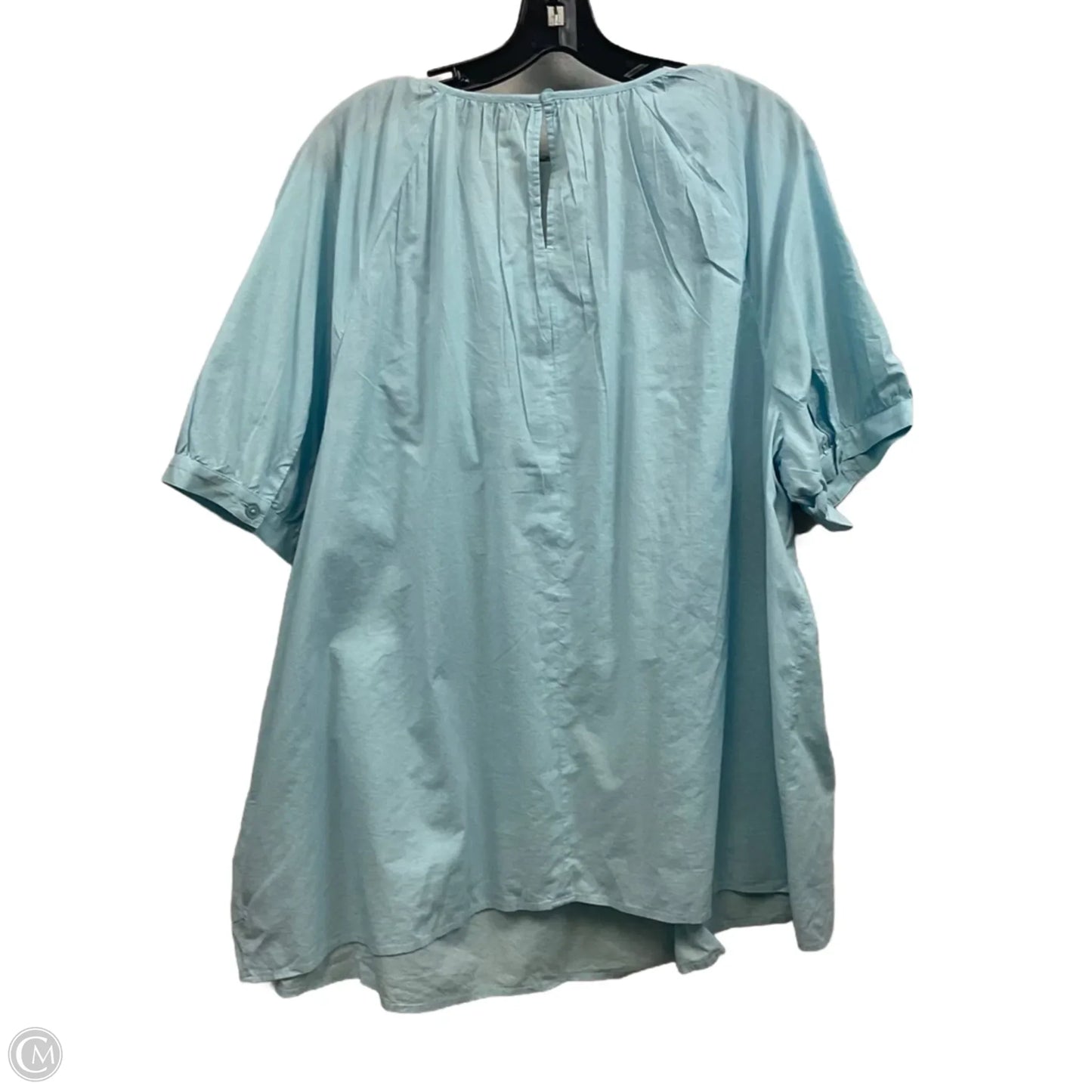 Top Short Sleeve By Lane Bryant In Blue, Size: 3x
