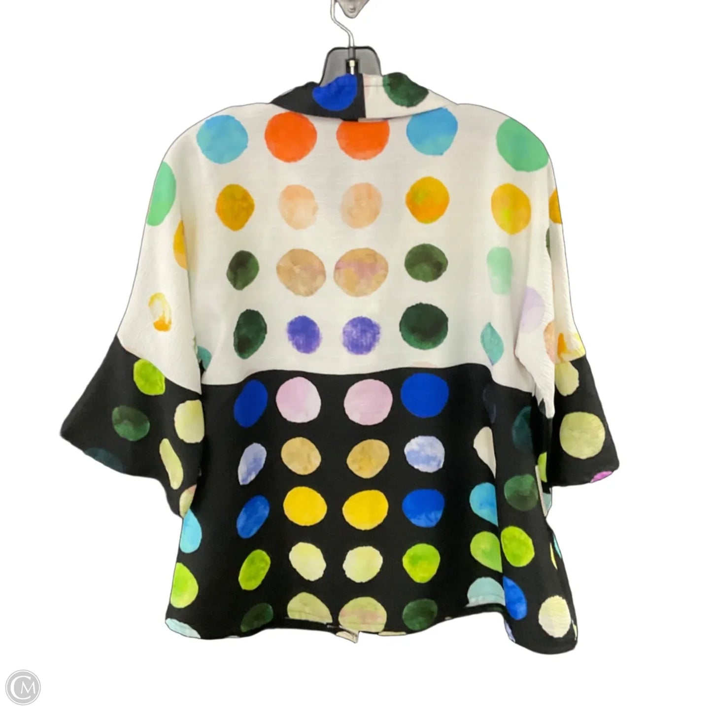 Blouse 3/4 Sleeve By DAMEE INC In White, Size: M