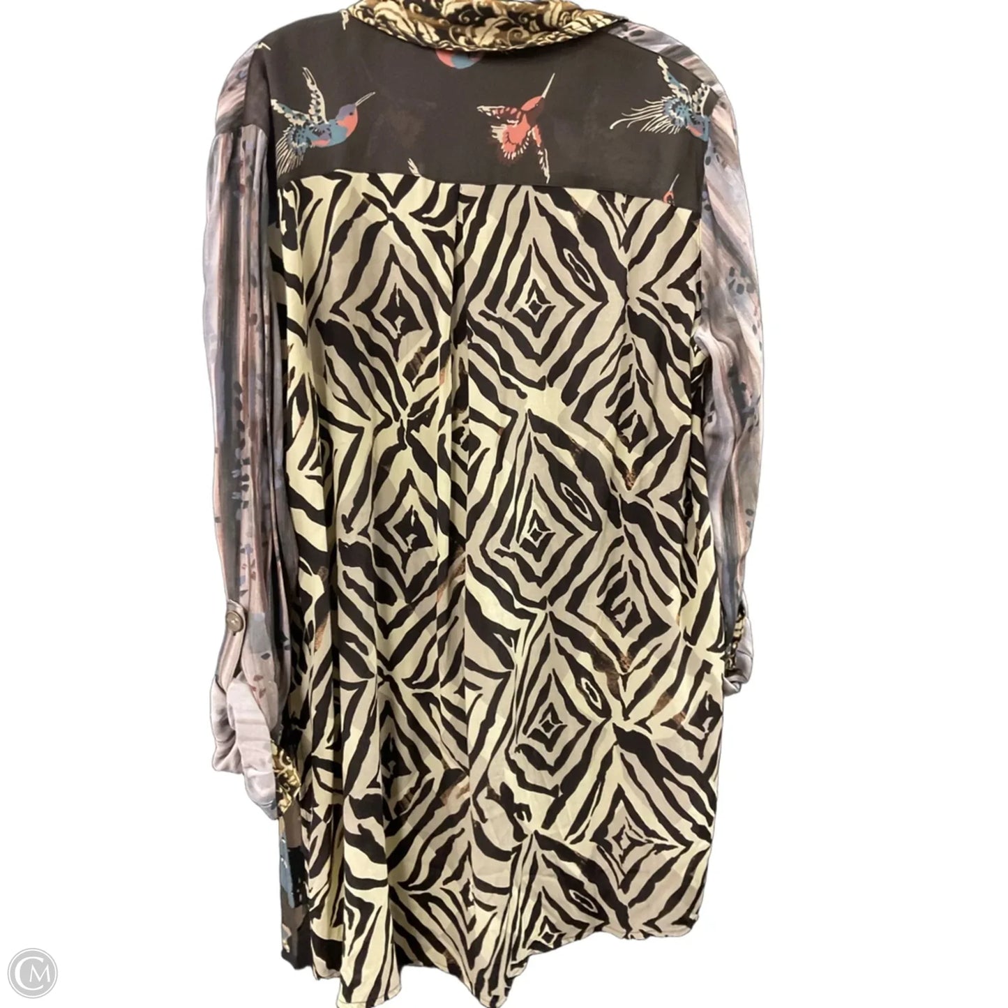 Tunic 3/4 Sleeve By John Mark In Black, Size: L