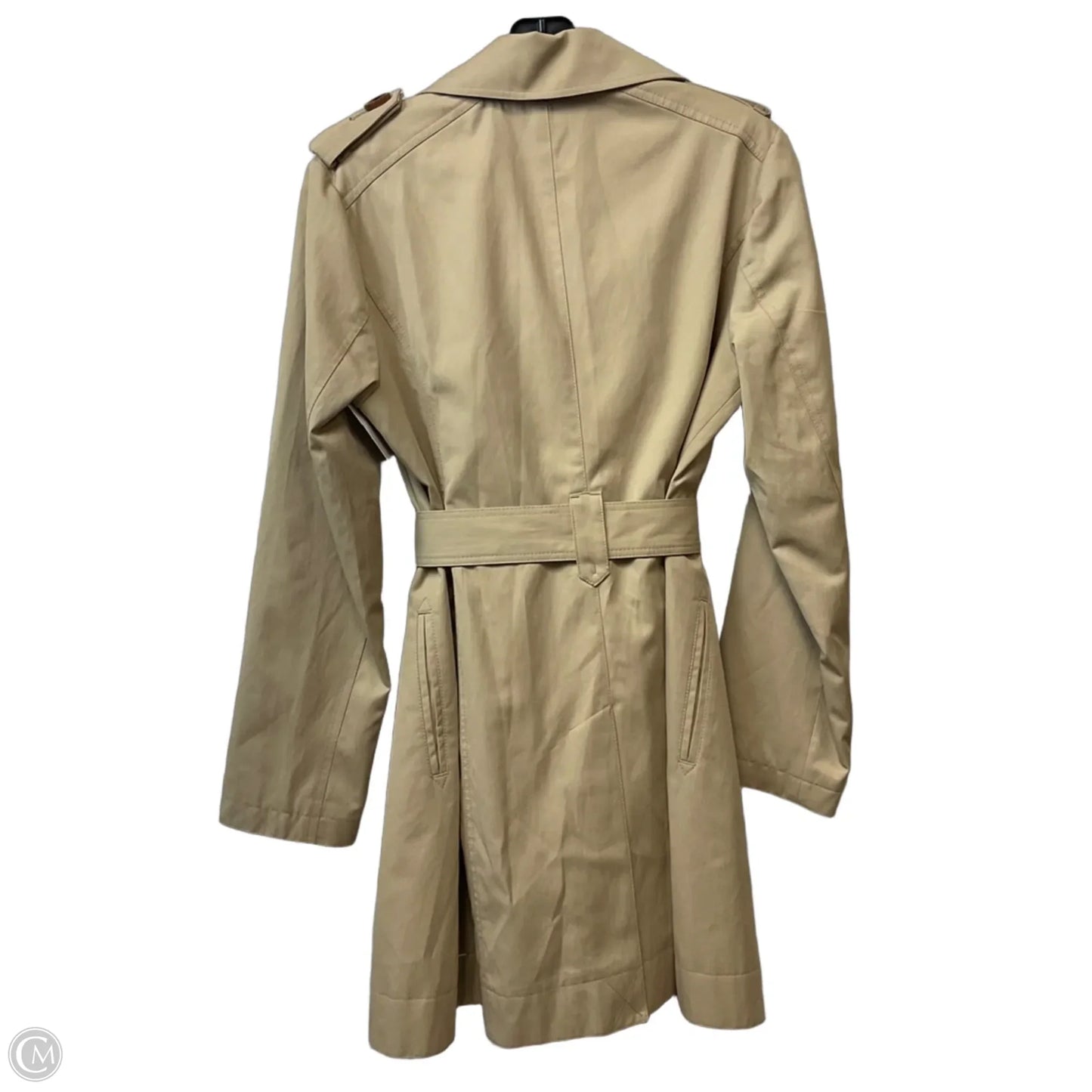 Coat Trench Coat By Michael By Michael Kors In Brown, Size: S