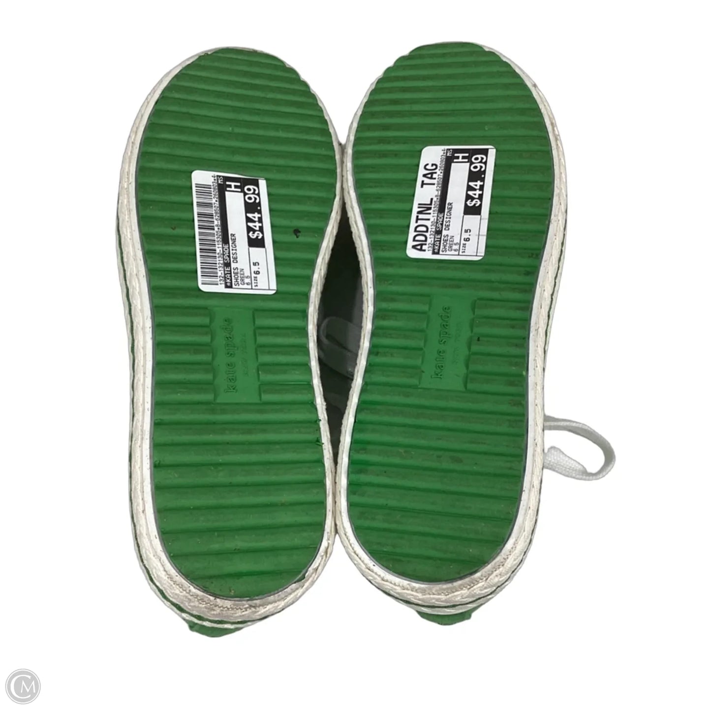 Shoes Designer By Kate Spade In Green, Size: 6.5