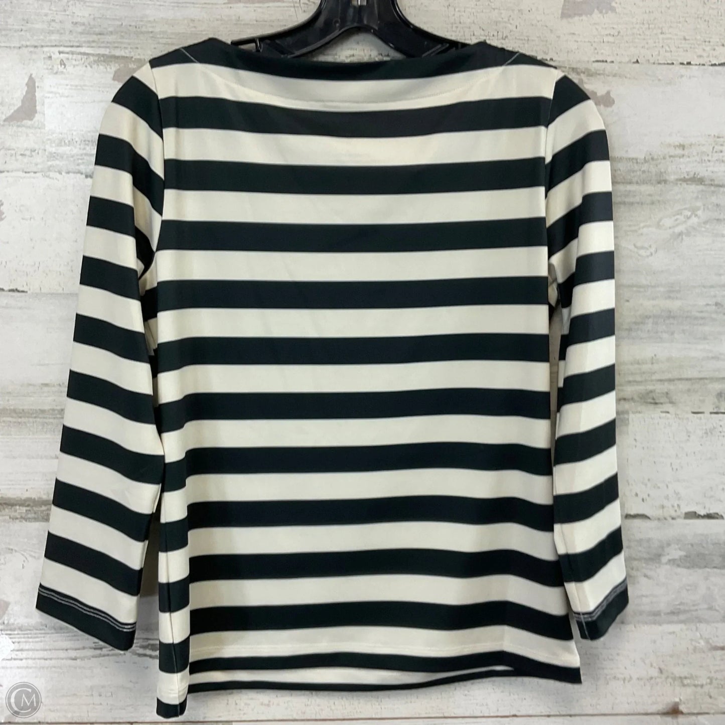 Blouse 3/4 Sleeve By DUDLEY STEPHENS In Black & Tan, Size: Xs