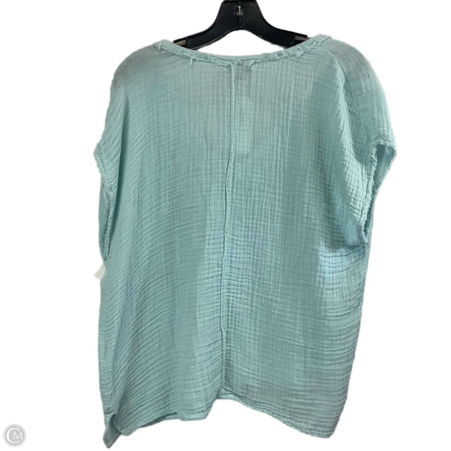 Top Short Sleeve By Michael Stars In Blue, Size: M