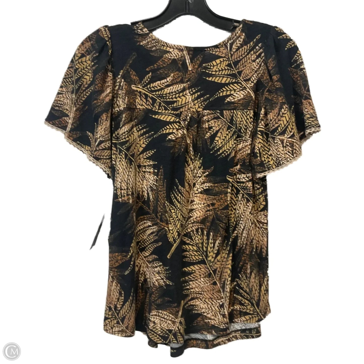 Top Short Sleeve By Democracy In Brown, Size: Xs