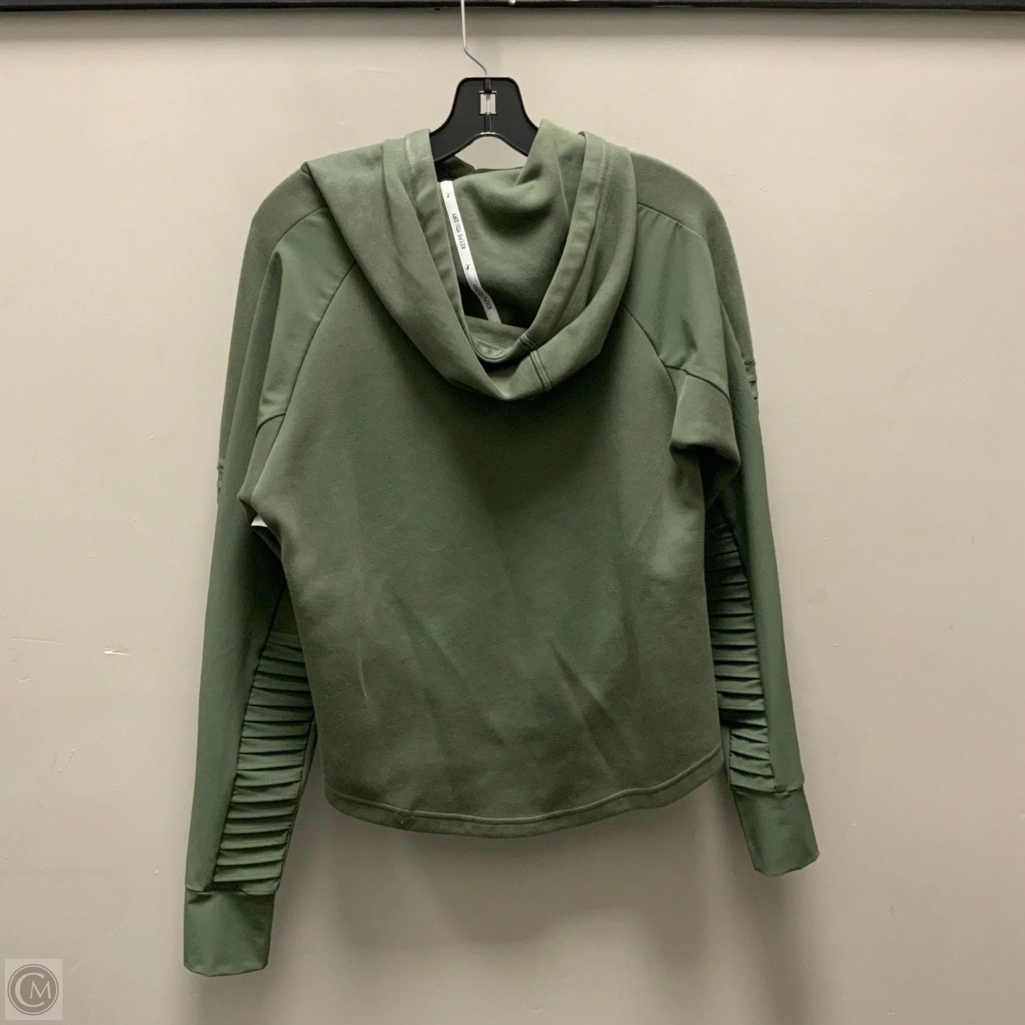 Athletic Sweatshirt Hoodie By Puma In Green, Size: S