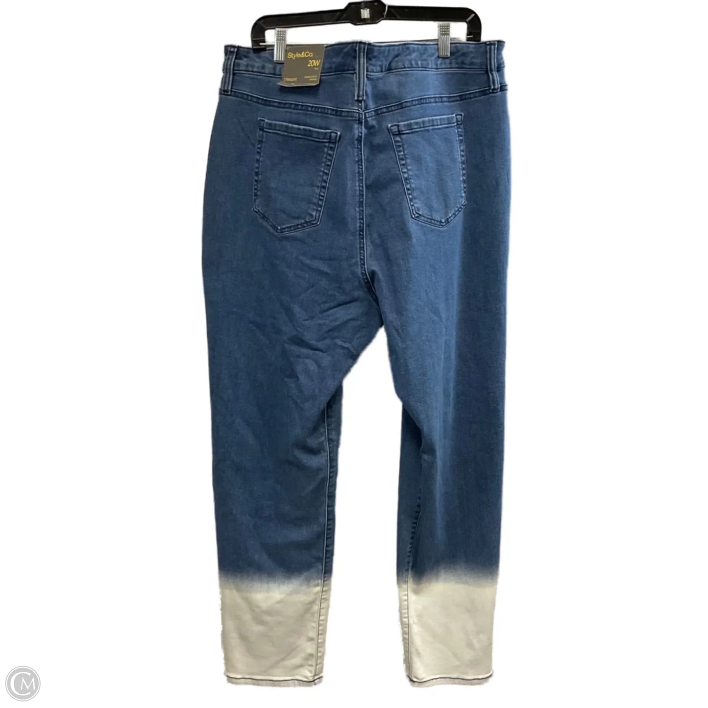 Jeans Straight By Style And Company In Blue Denim, Size: 20