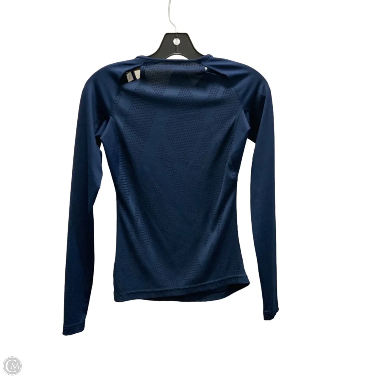 Athletic Top Long Sleeve Crewneck By Adidas In Blue, Size: Xs
