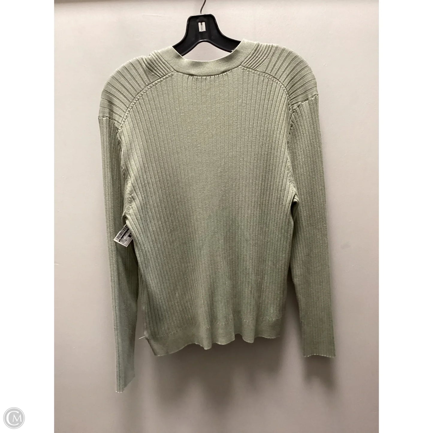 Sweater Cardigan By Loft In Green, Size: Xxlp