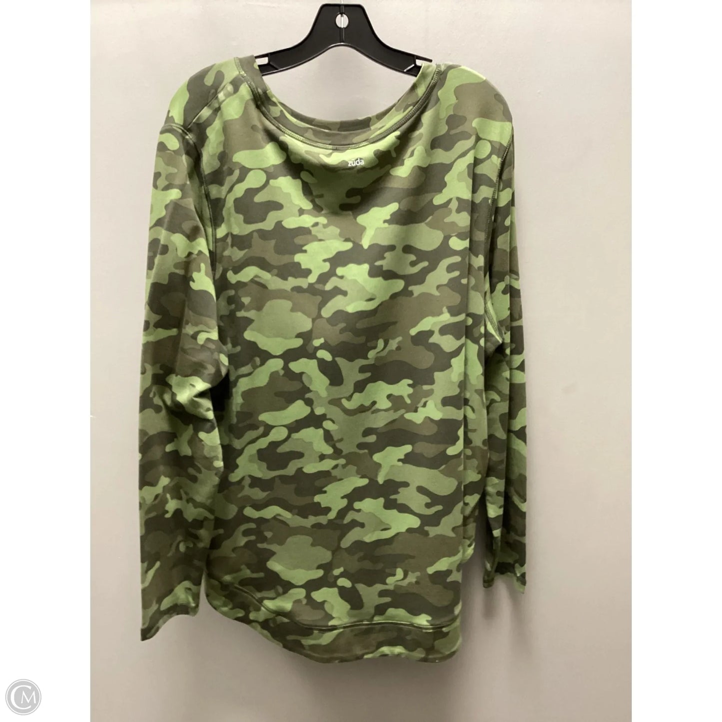 Top Long Sleeve By Zuda In Green, Size: Xl