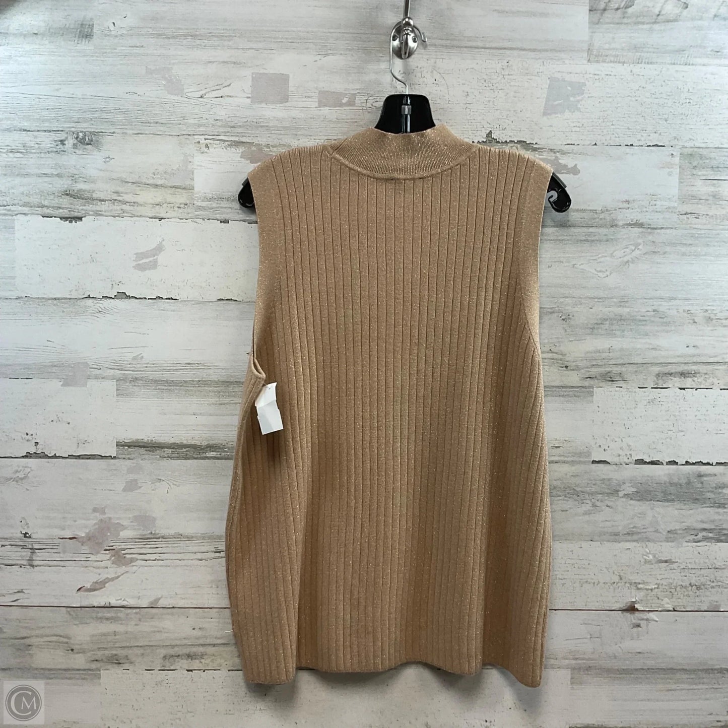 Blouse Sleeveless By Talbots In Gold, Size: 2x