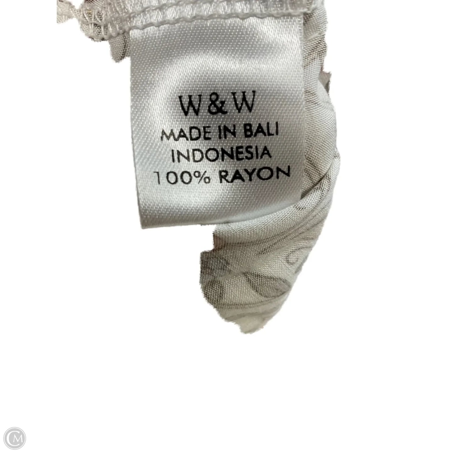 Dress Casual Maxi By WALKER & WADE In Cream, Size: Xxs