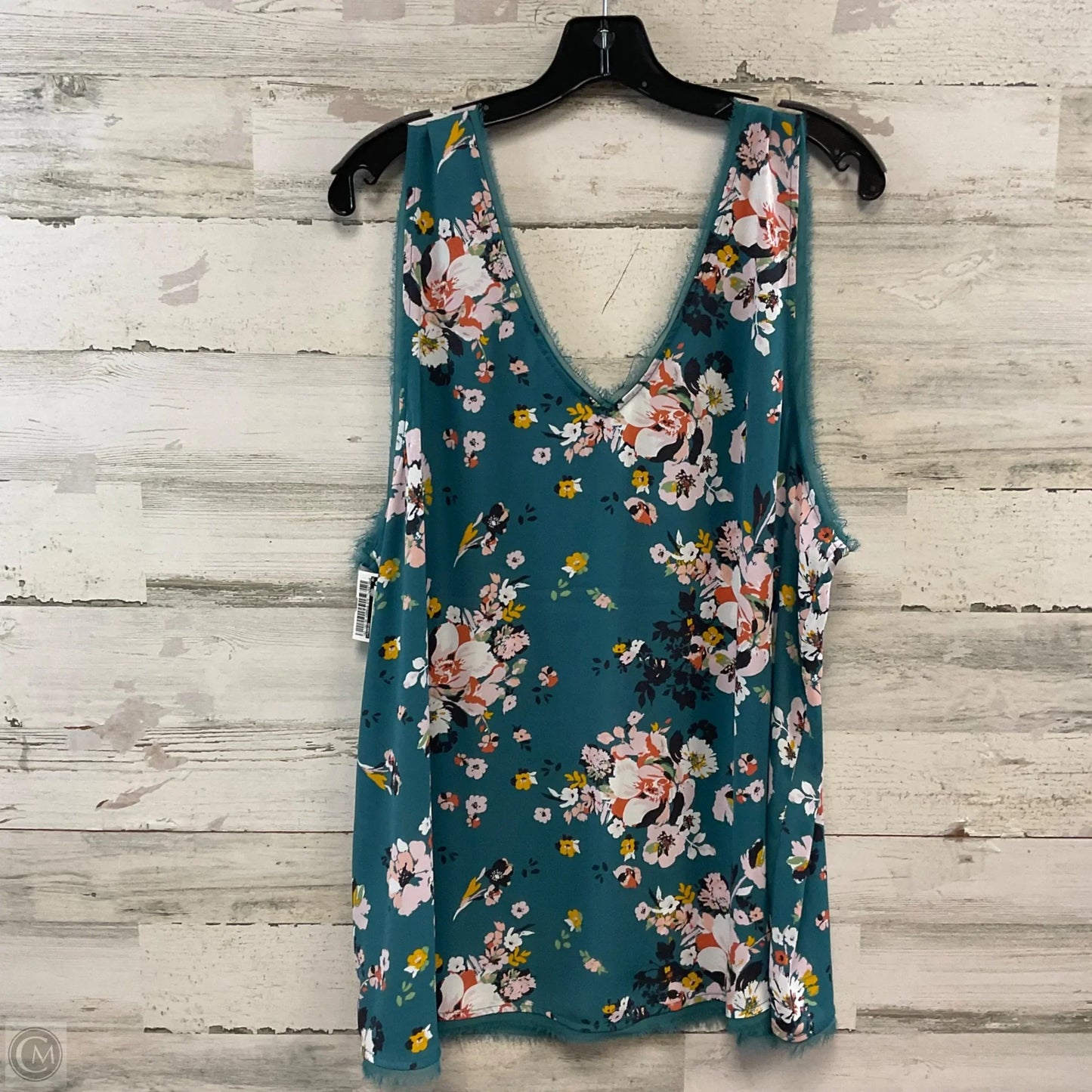 Blouse Sleeveless By Torrid In Green, Size: 2x