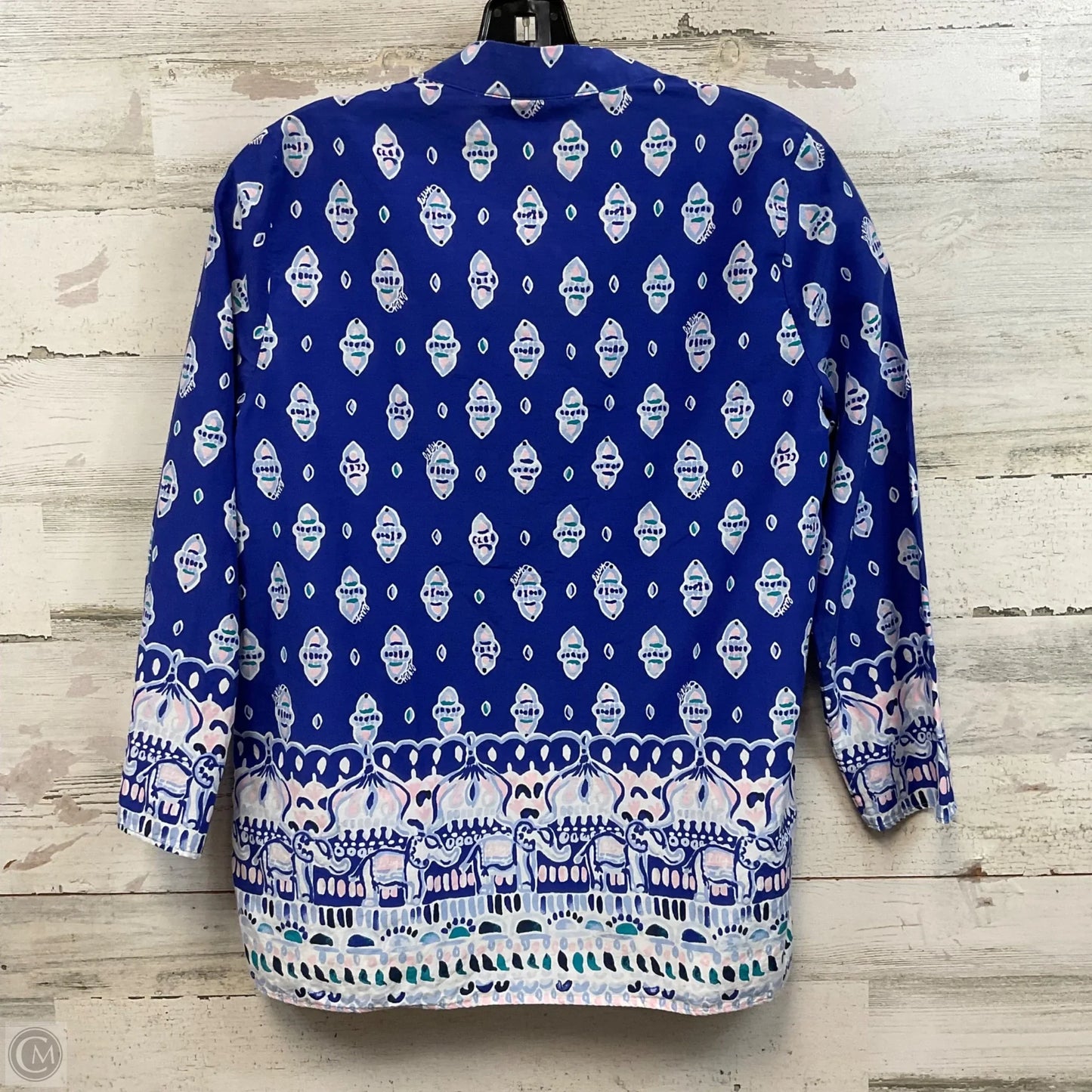 Top 3/4 Sleeve By Lilly Pulitzer In Blue, Size: Xs