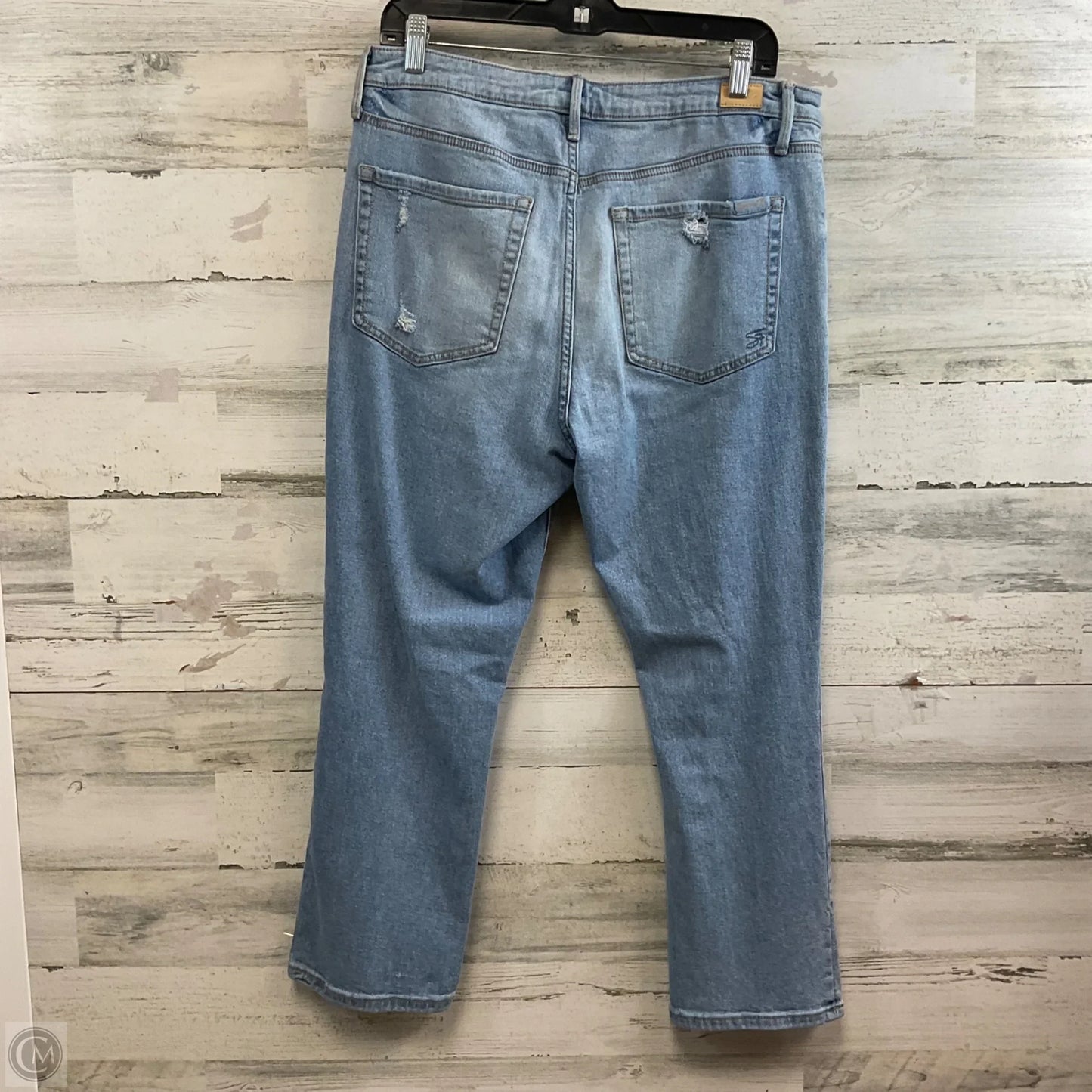 Jeans Straight By Seven 7 In Blue Denim, Size: 12