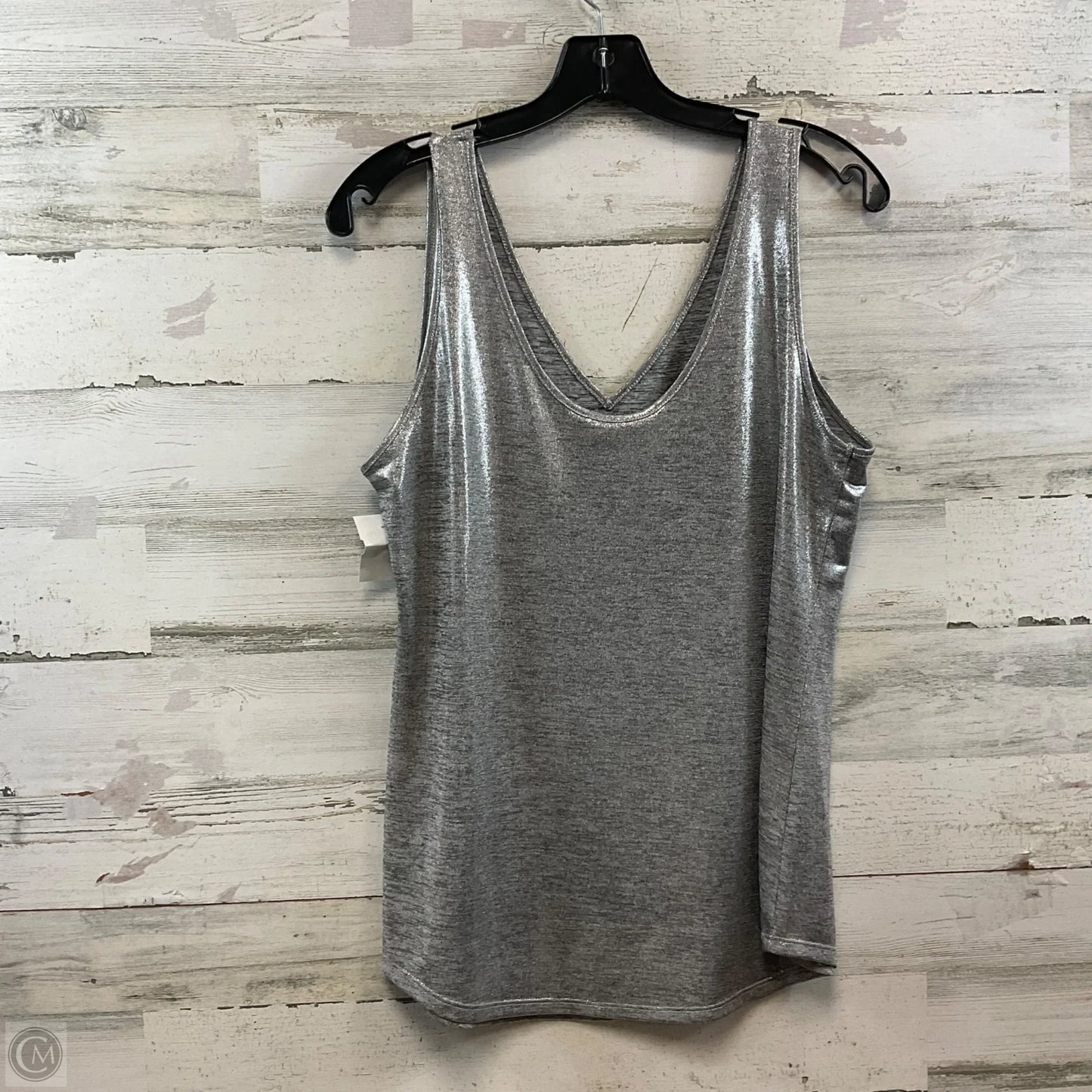 Top Sleeveless By White House Black Market In Silver, Size: M