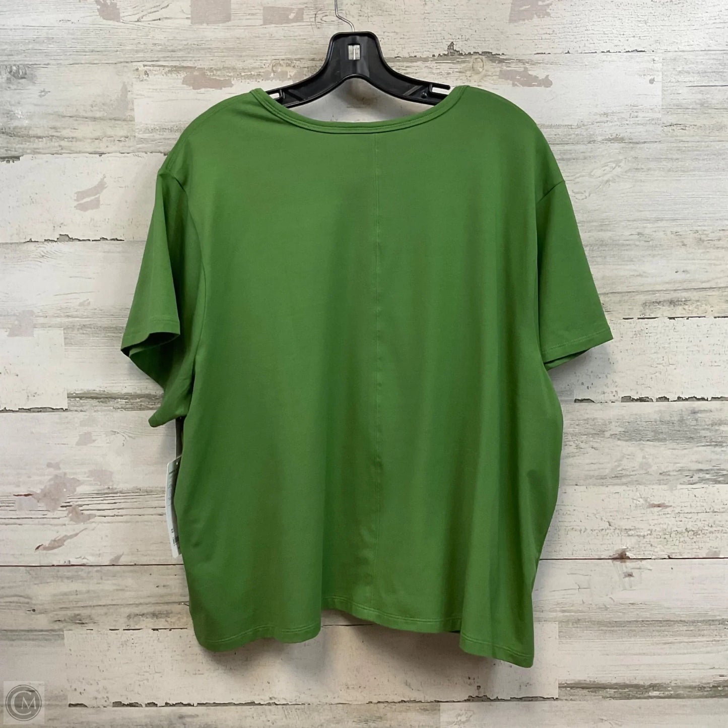 Athletic Top Short Sleeve By Athleta In Green, Size: 2x
