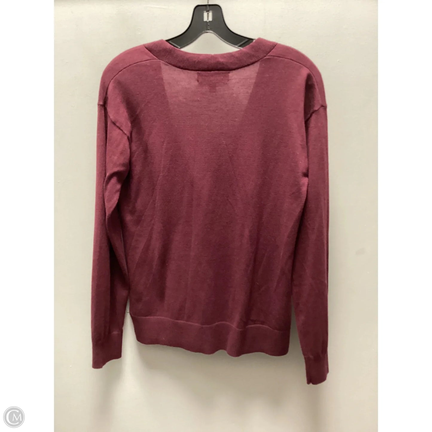 Sweater Cardigan By Banana Republic In Maroon, Size: Xs