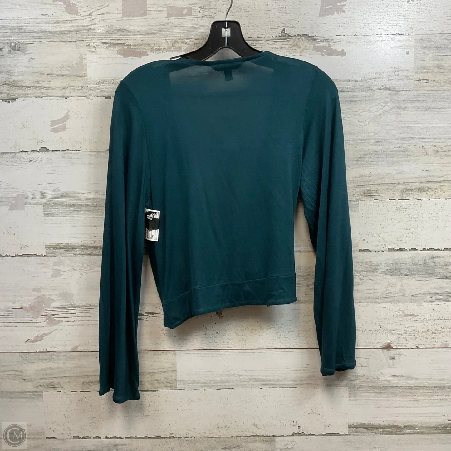 Blouse Long Sleeve By Banana Republic In Green, Size: S