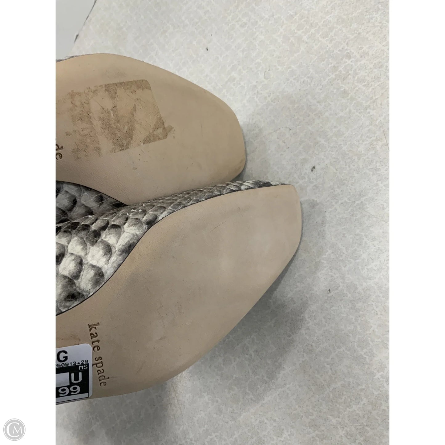 Shoes Designer By Kate Spade In Snakeskin Print, Size: 9