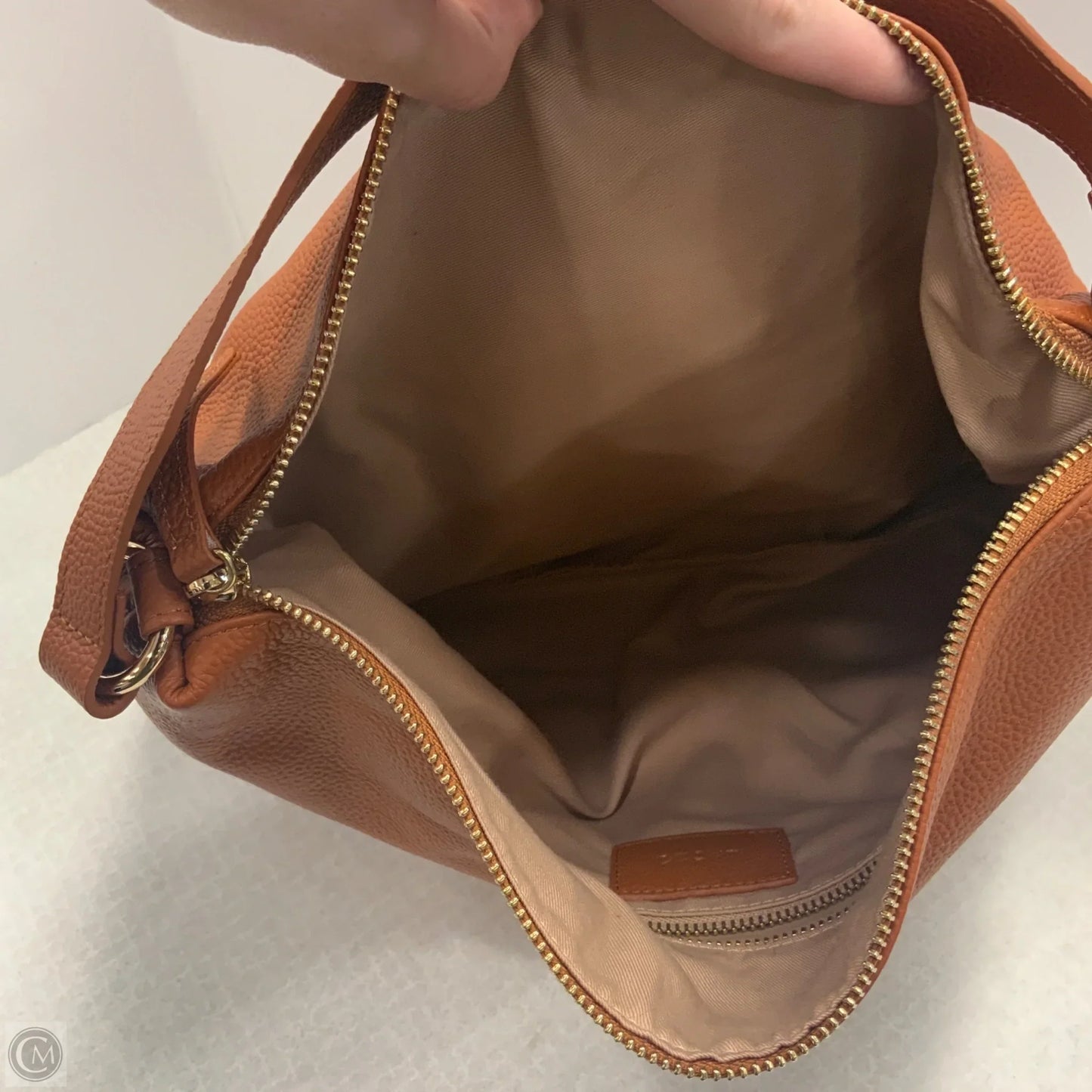 Handbag Leather By Laggo, Size: Medium