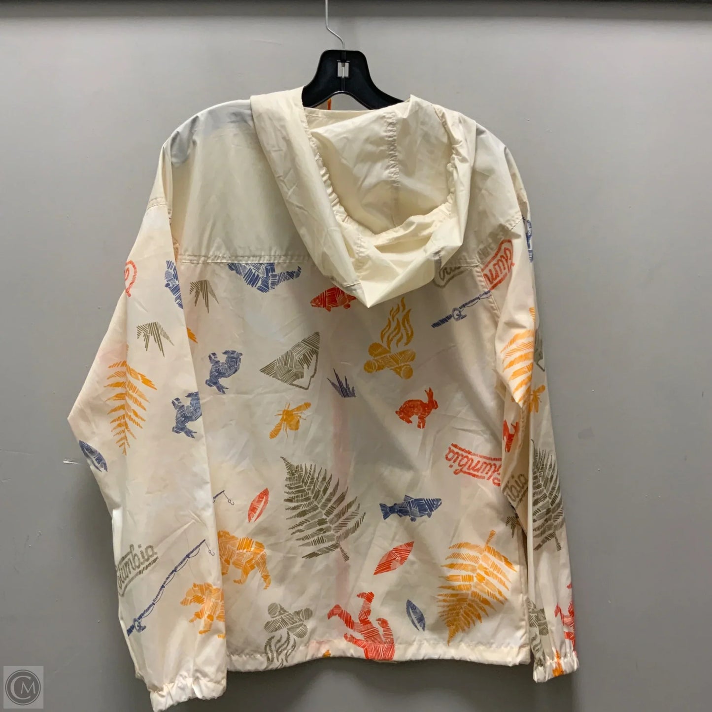 Athletic Jacket By Columbia In Cream, Size: M