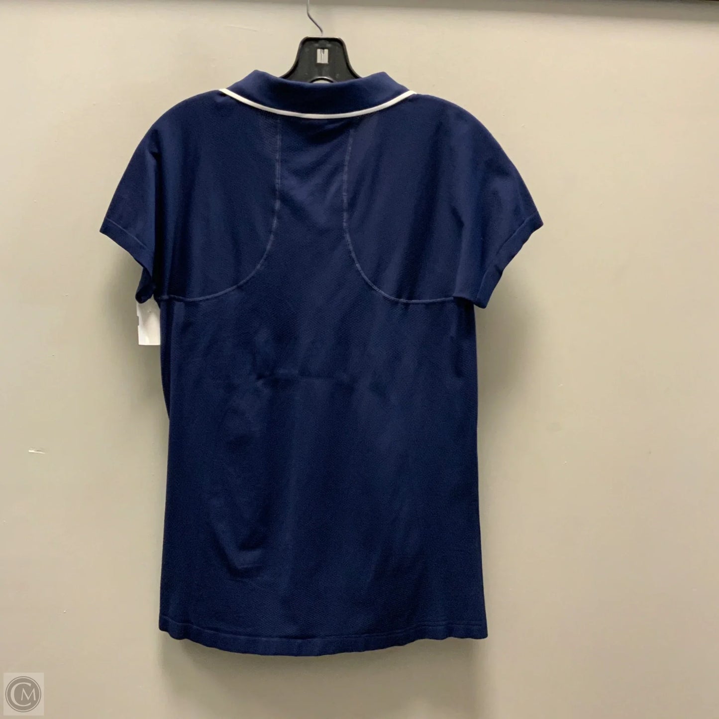 Athletic Top Short Sleeve By Athleta In Blue, Size: Xl