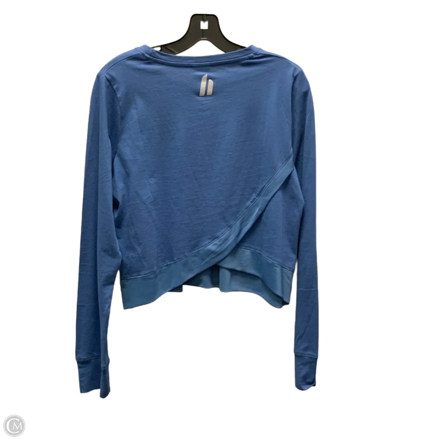 Athletic Top Long Sleeve Crewneck By HyperMV In Blue, Size: M