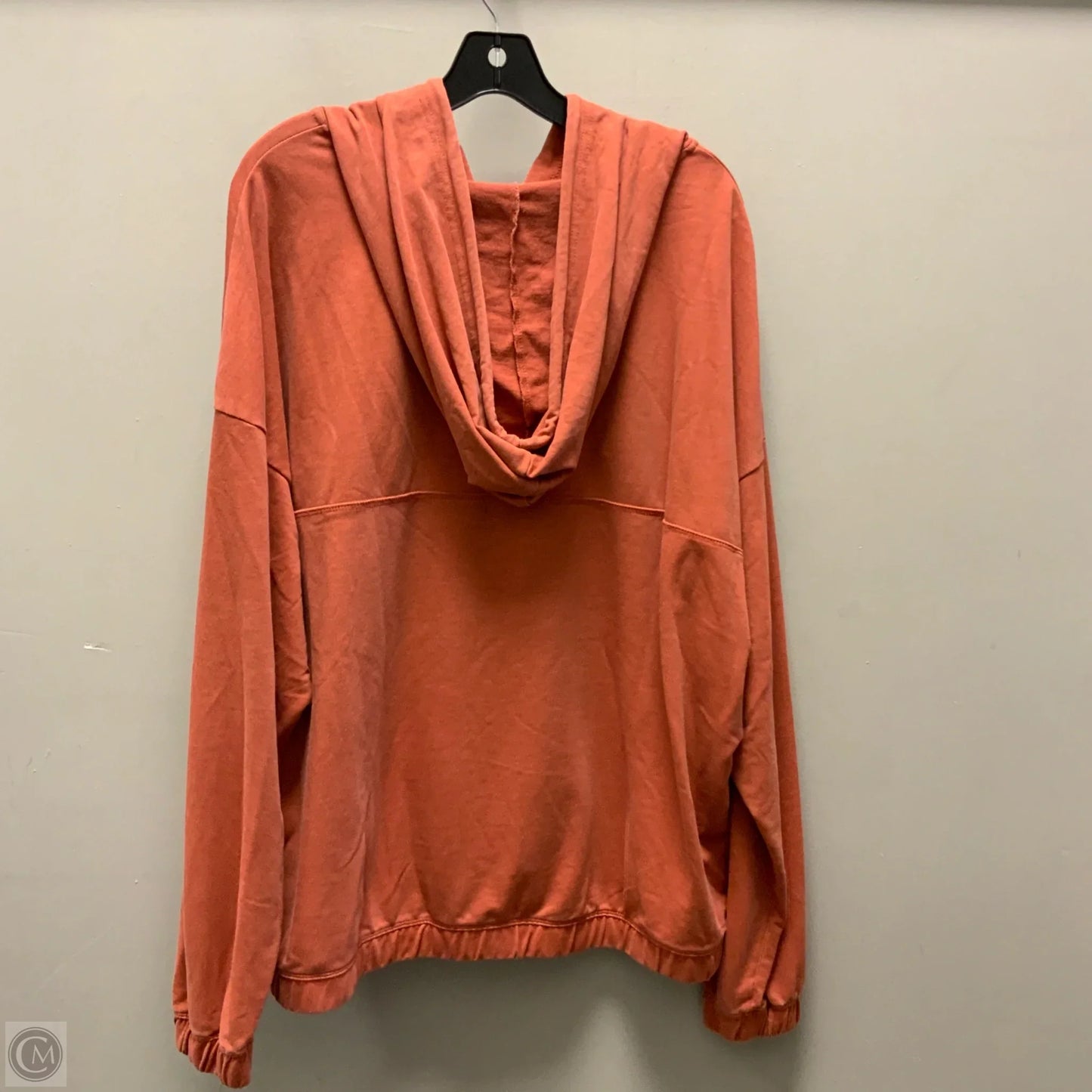 Athletic Top Long Sleeve Hoodie By Eddie Bauer In Orange, Size: Xxl