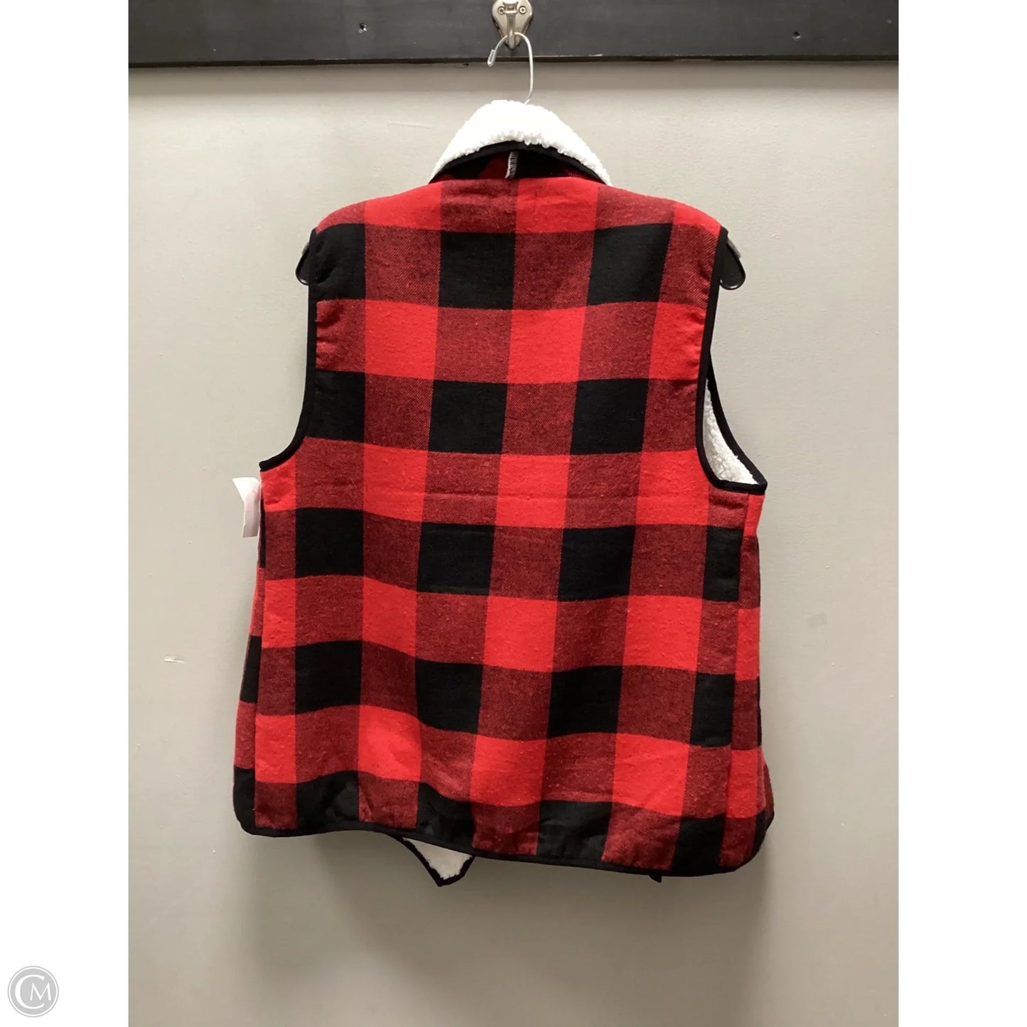 Vest Fleece By Mudpie In Red, Size: Osfm