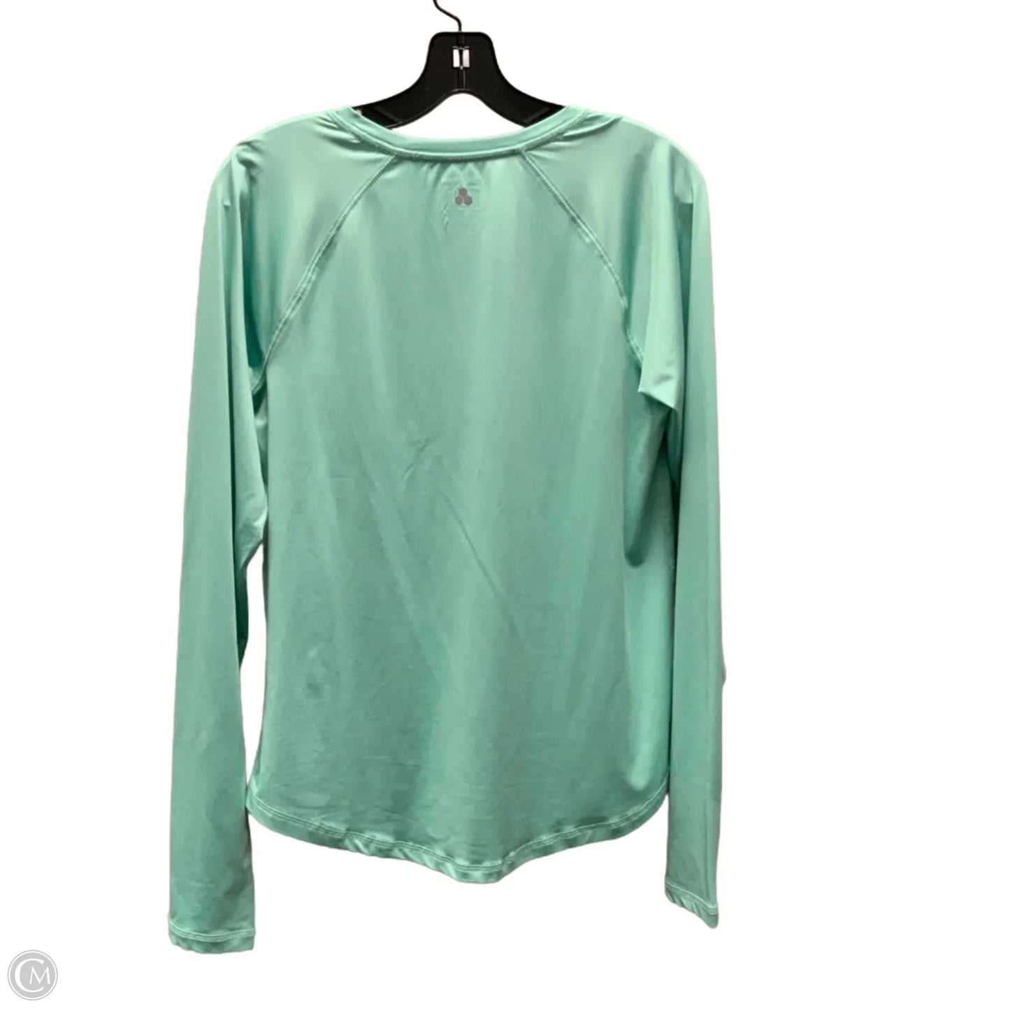 Athletic Top Long Sleeve Crewneck By Tek Gear In Green, Size: M