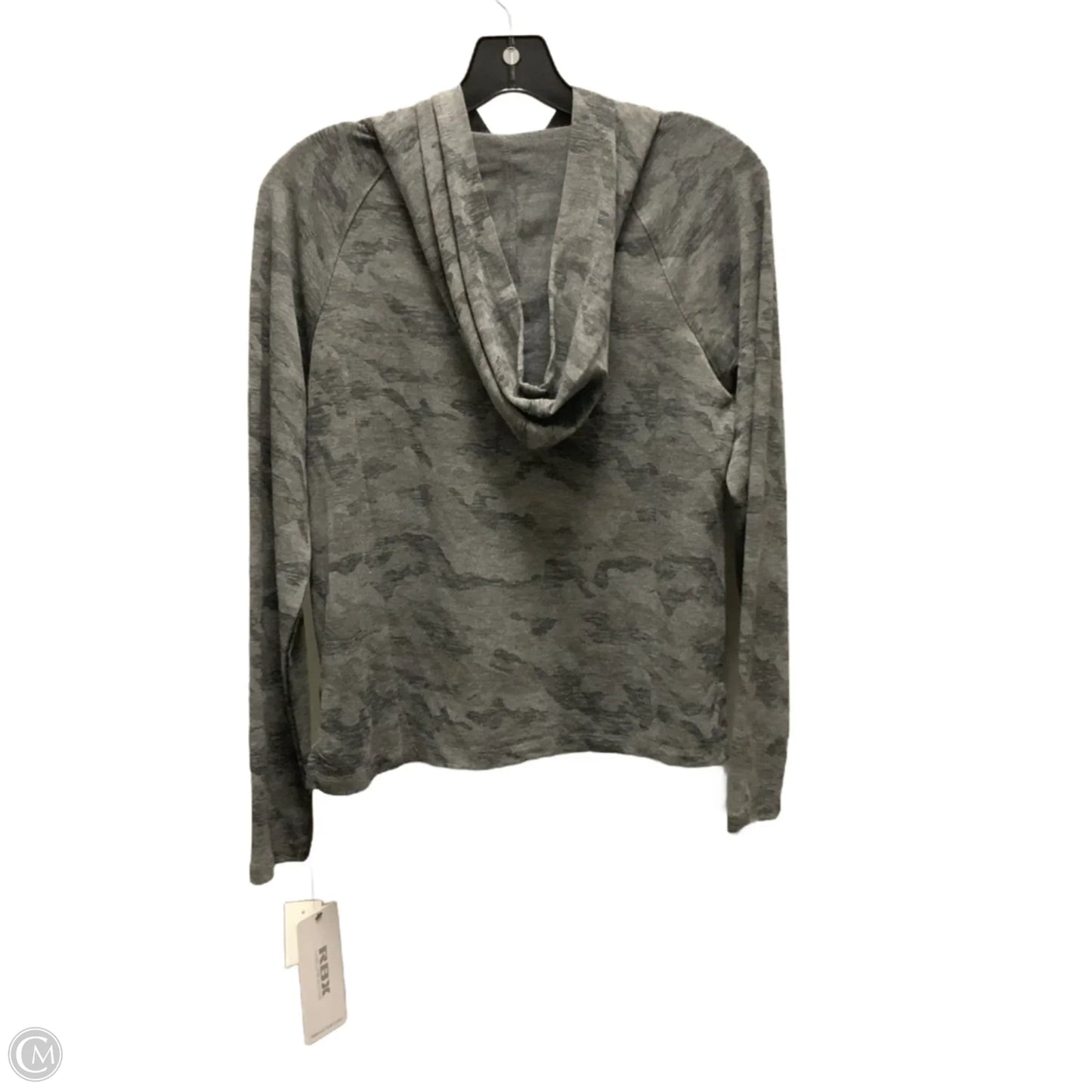 Athletic Top Long Sleeve Hoodie By Rbx In Grey, Size: S