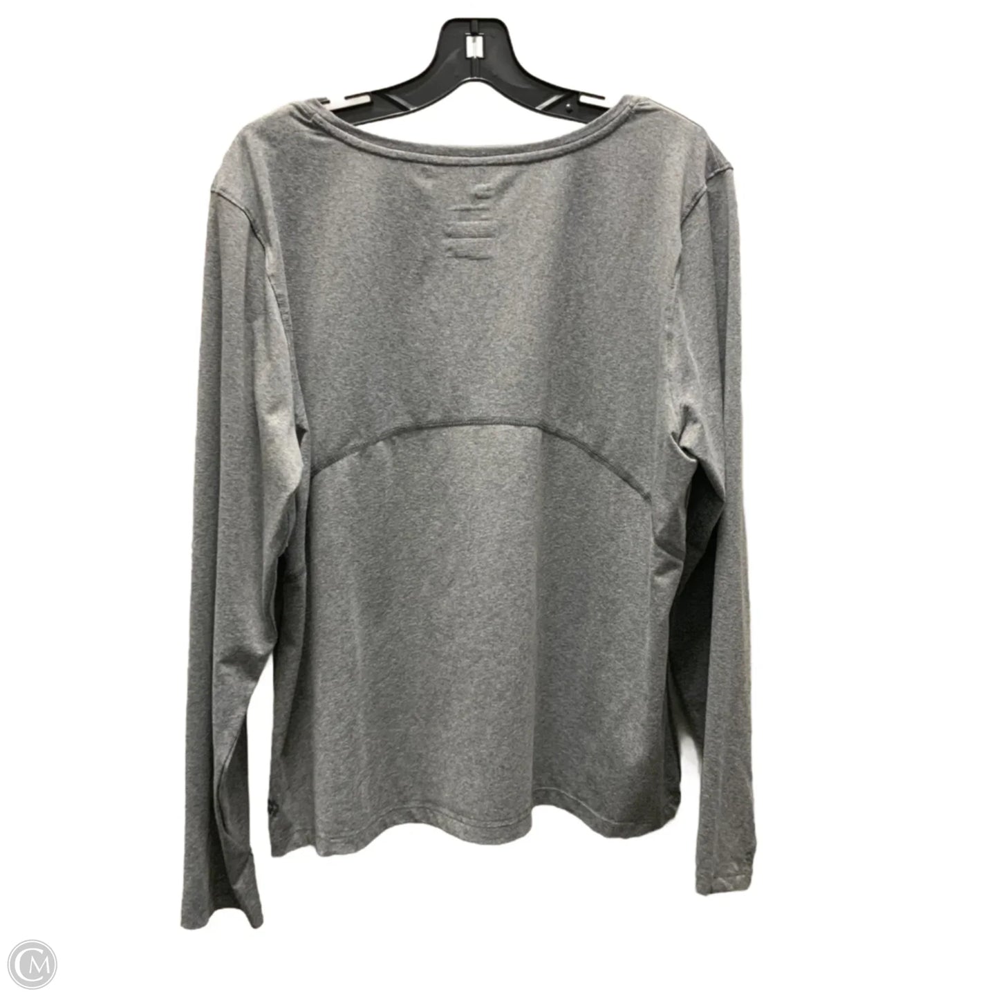 Athletic Top Long Sleeve Crewneck By All In Motion In Grey, Size: Xxl