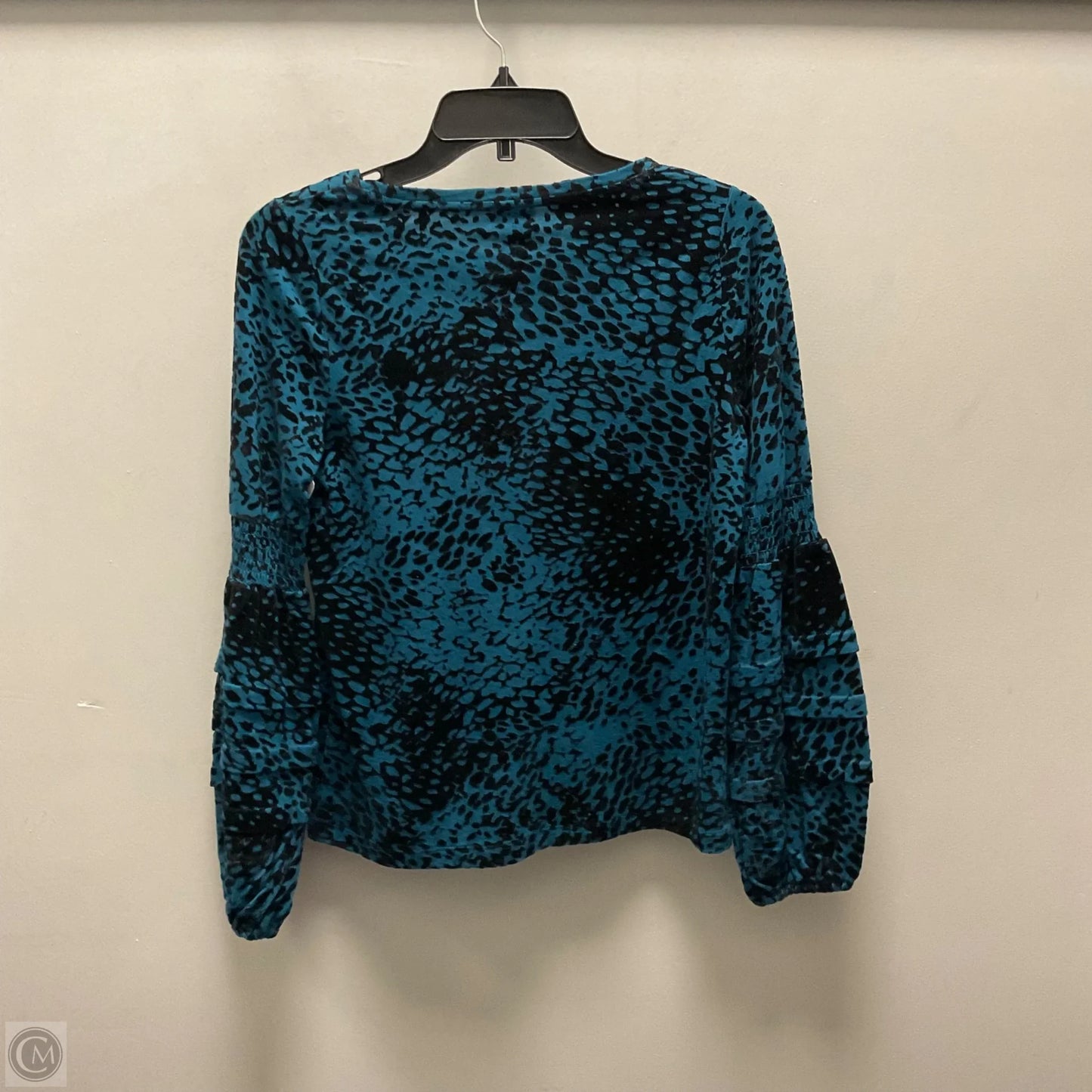 Top Long Sleeve By Chicos In Blue, Size: Xs
