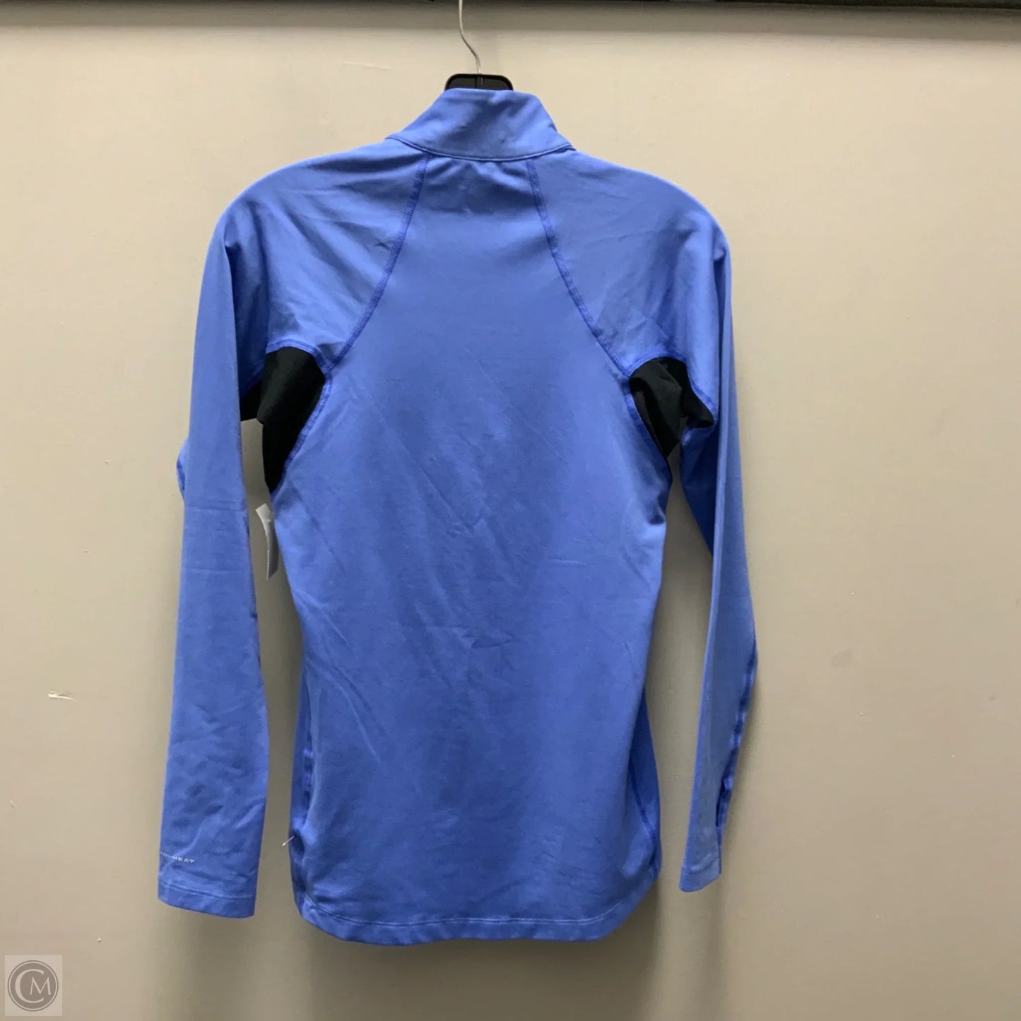 Athletic Top Long Sleeve Collar By Columbia In Blue, Size: S