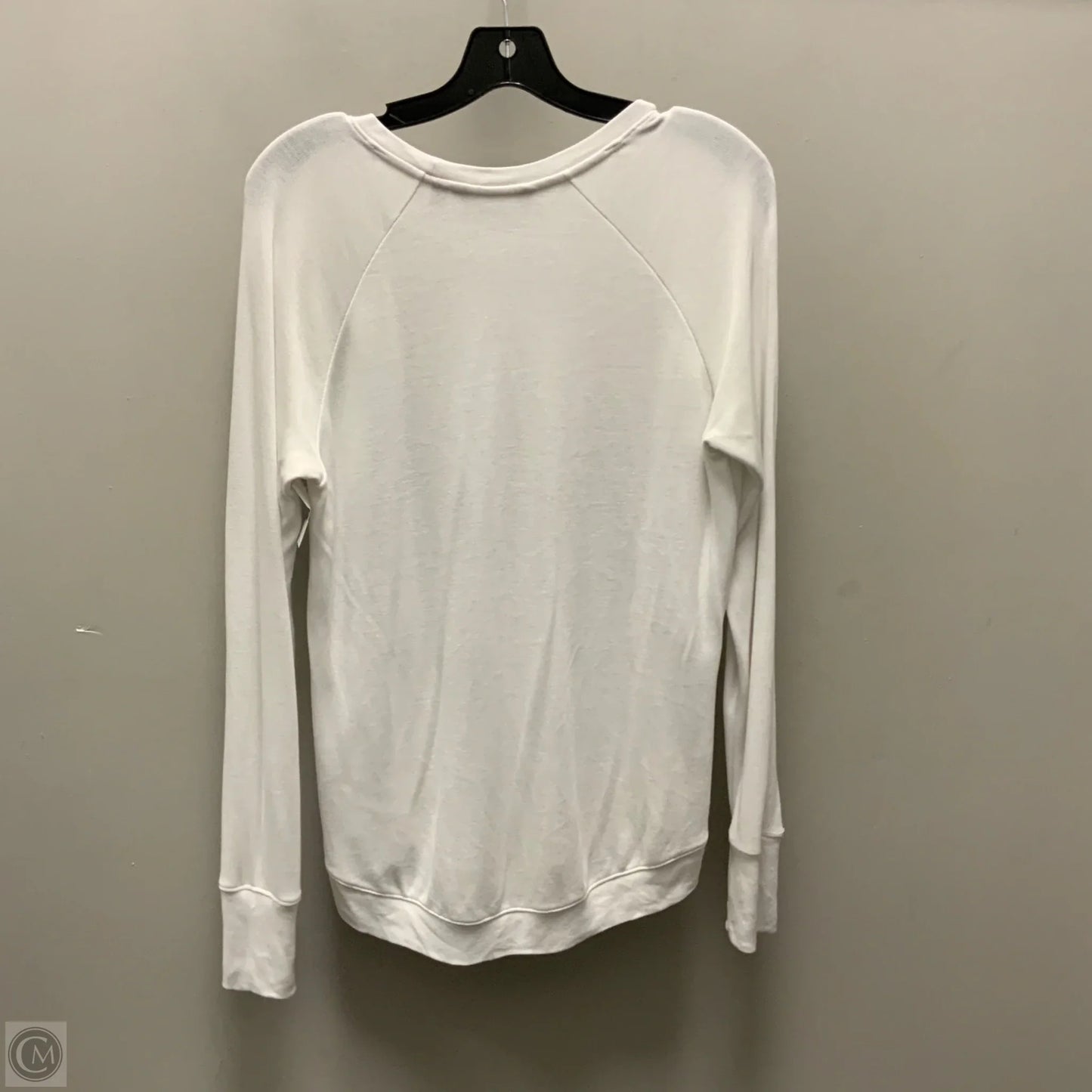 Athletic Top Long Sleeve Crewneck By Athleta In White, Size: S